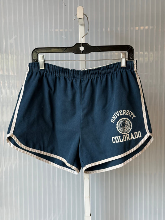 1970s Blue & White University of Colorado Gym Shorts