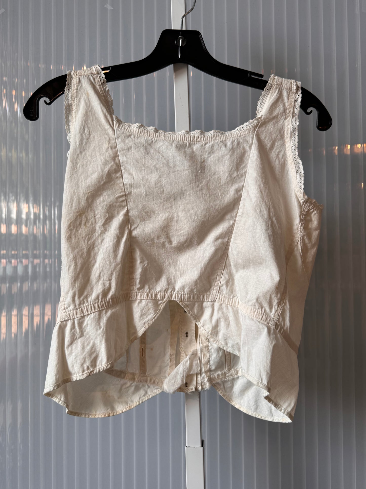 Edwardian White Corset Cover / Camisole