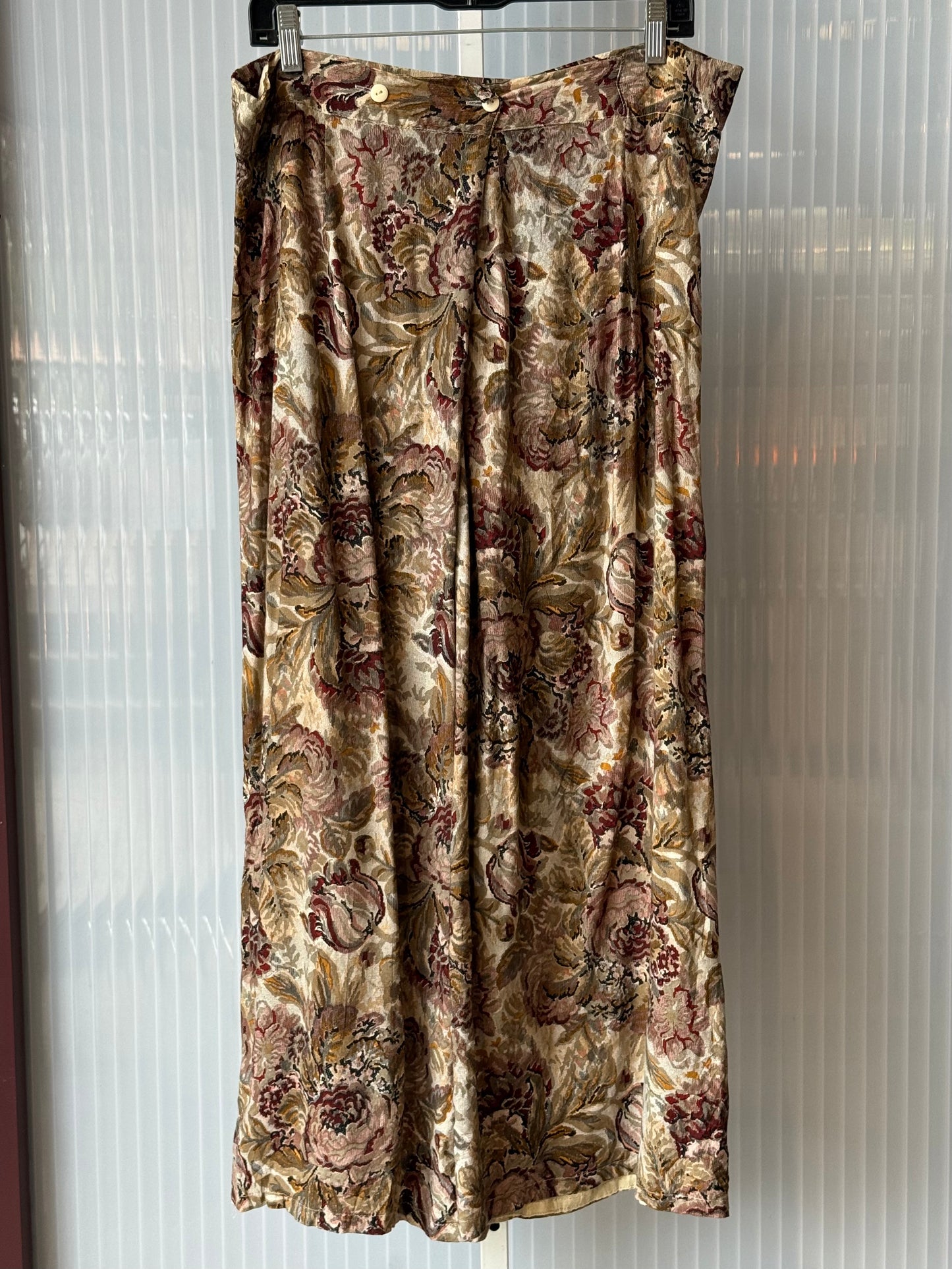 1980s Floral Print Pants