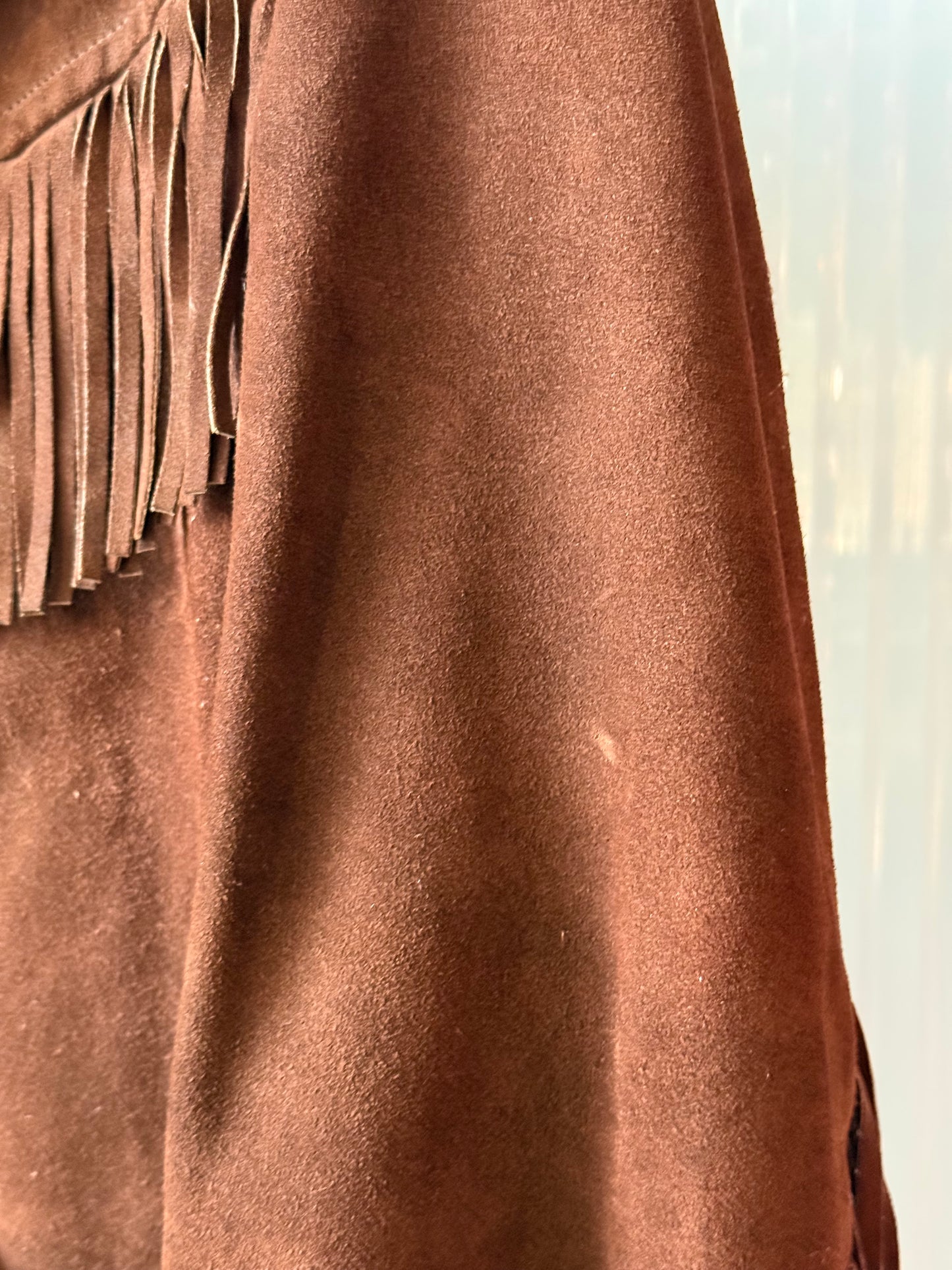 1970s Suede Fringe Western-Style Jacket