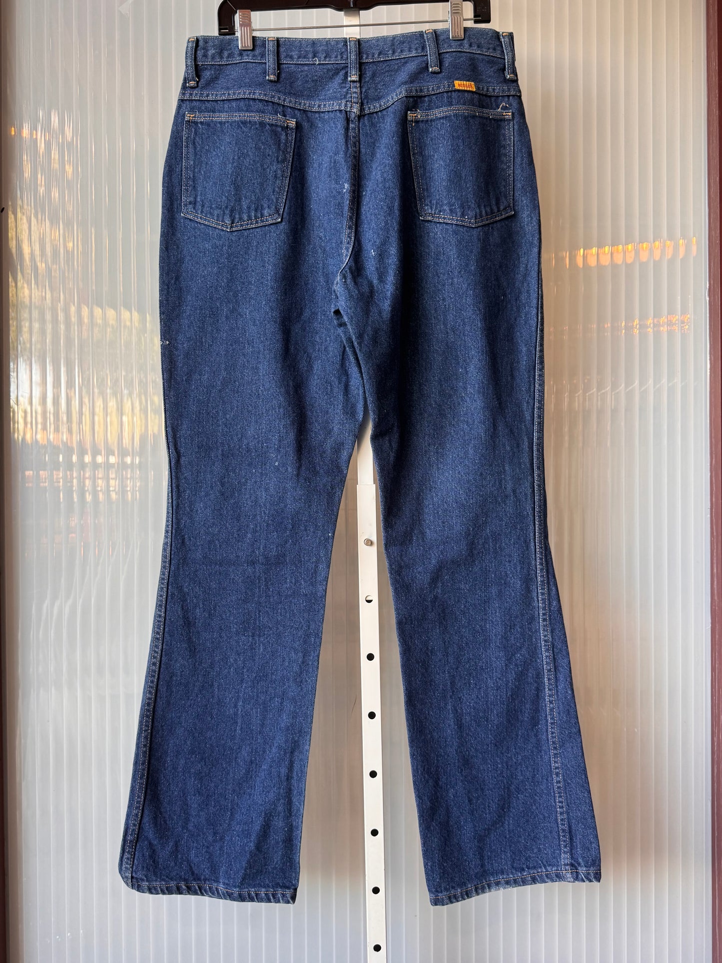 1980s Blue Denim Straight Leg Jeans
