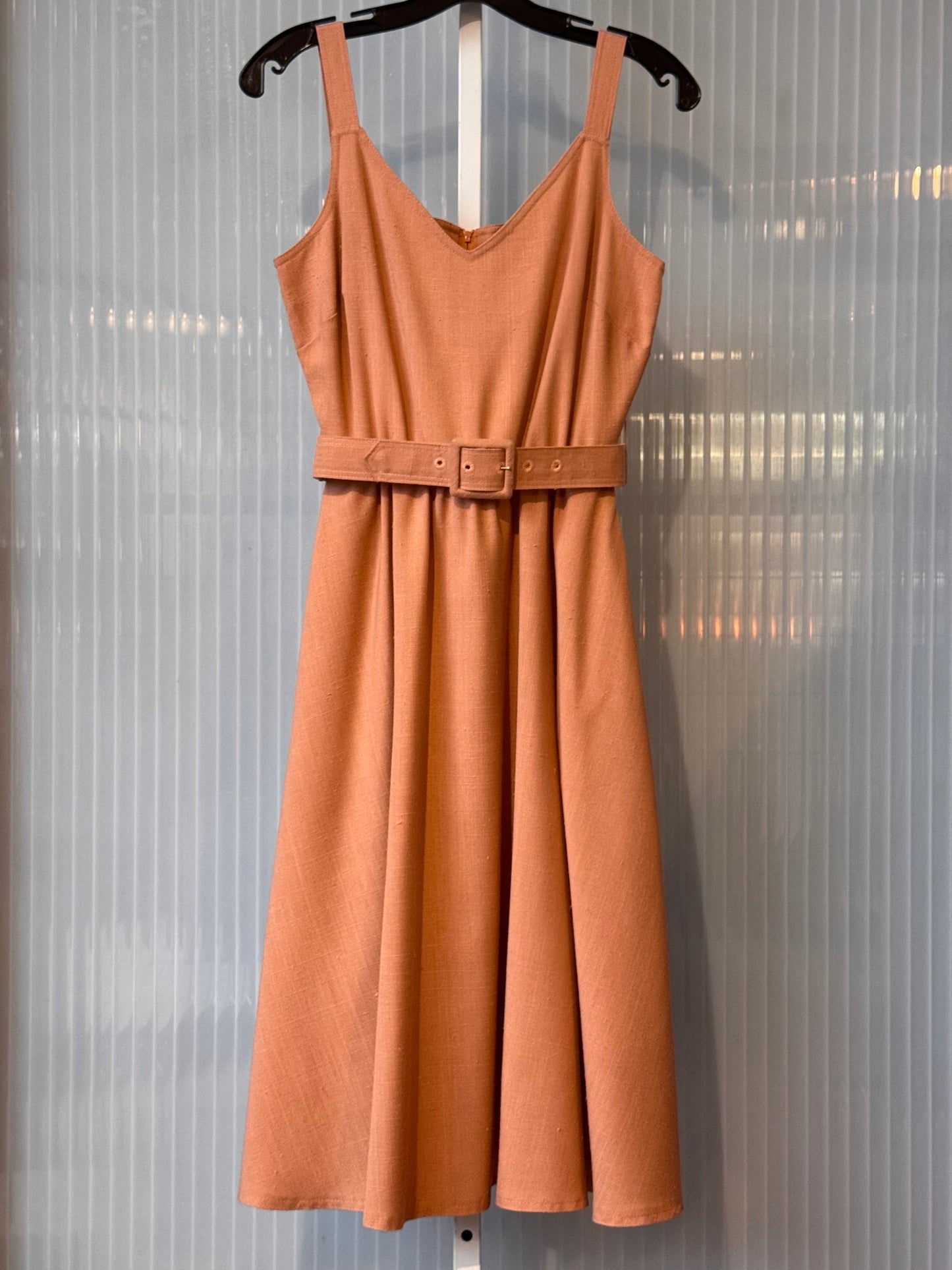 1980s Mauve Cropped Jacket & Dress Set