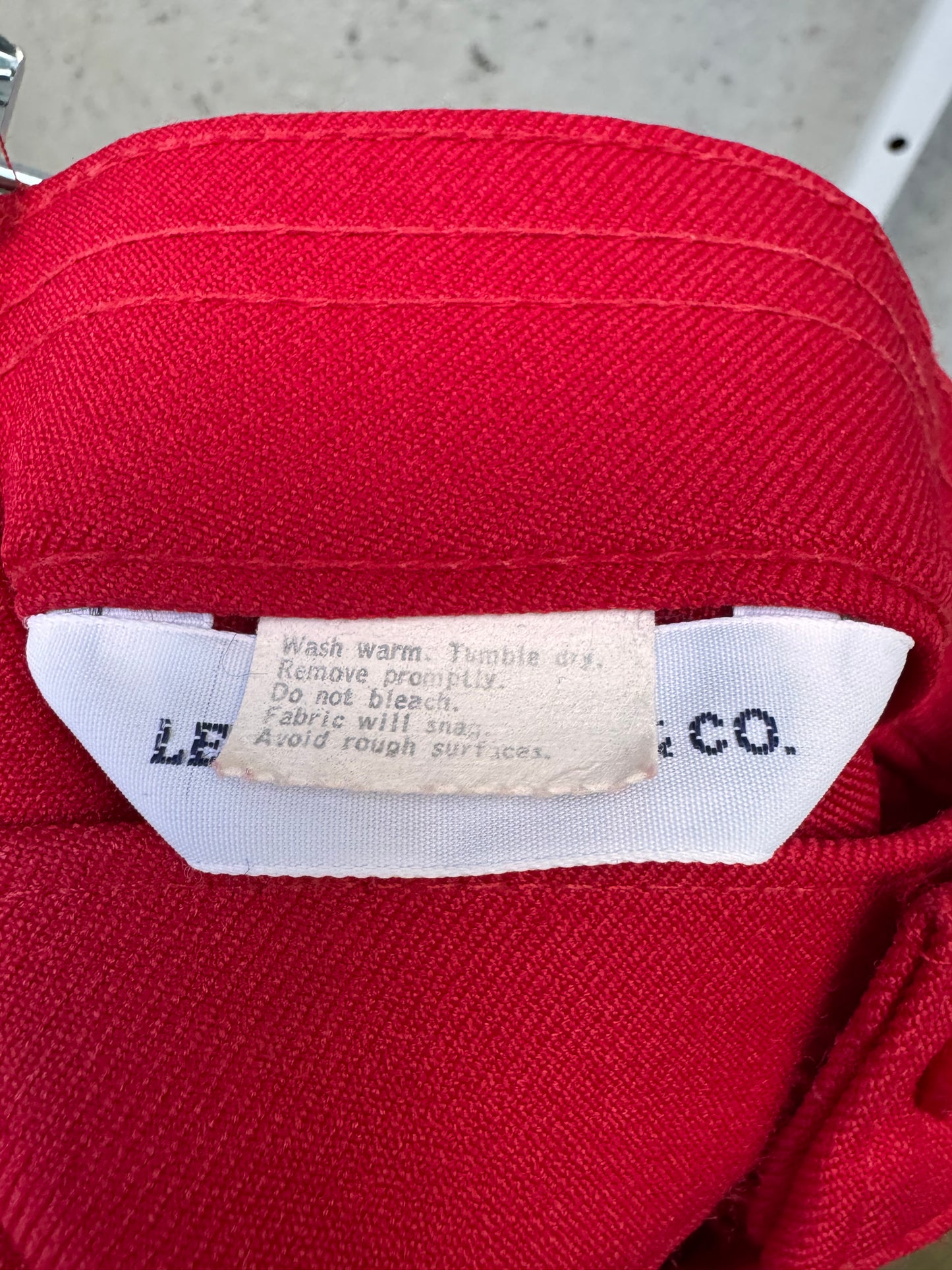 1970s Red Levi’s PolyKnit Western Trousers