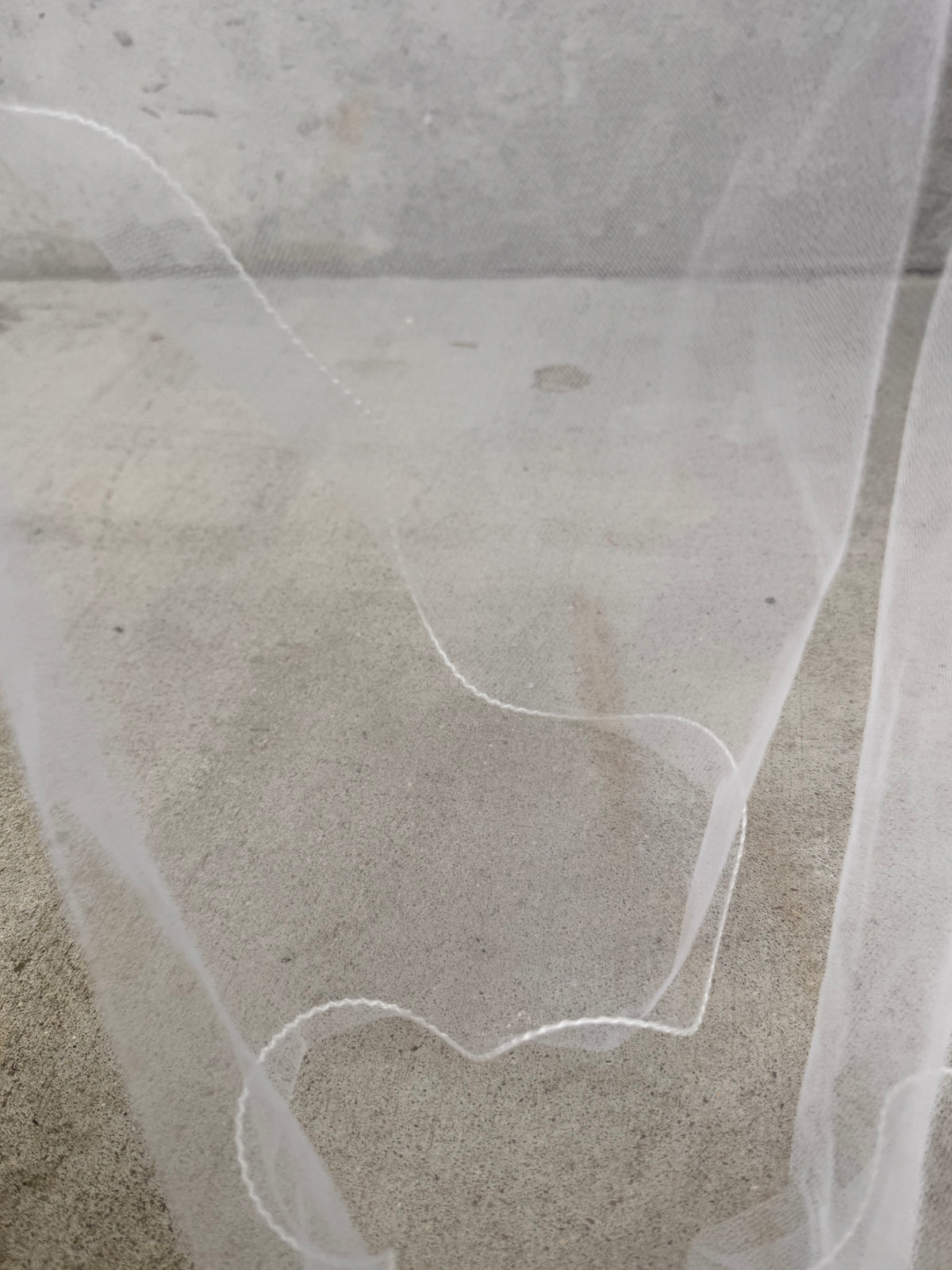 1960s White Pearl Crown Veil