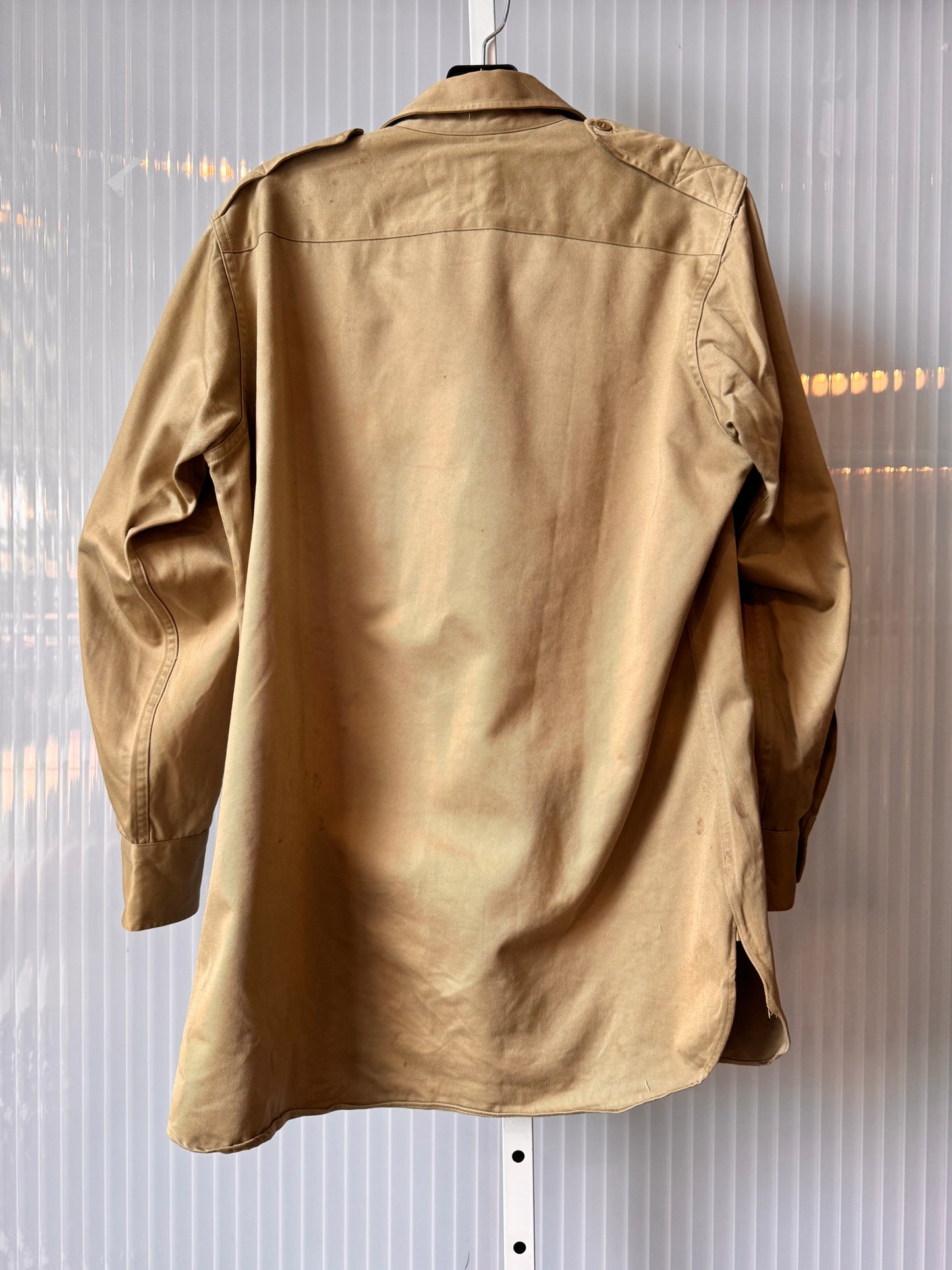 1970s Elbeco Regulation Khaki Uniform Shirt