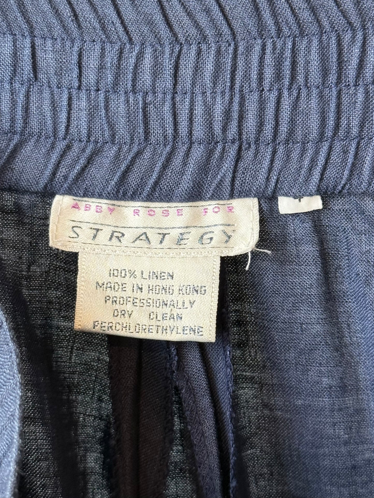 1960s Linen Full Circle Skirt