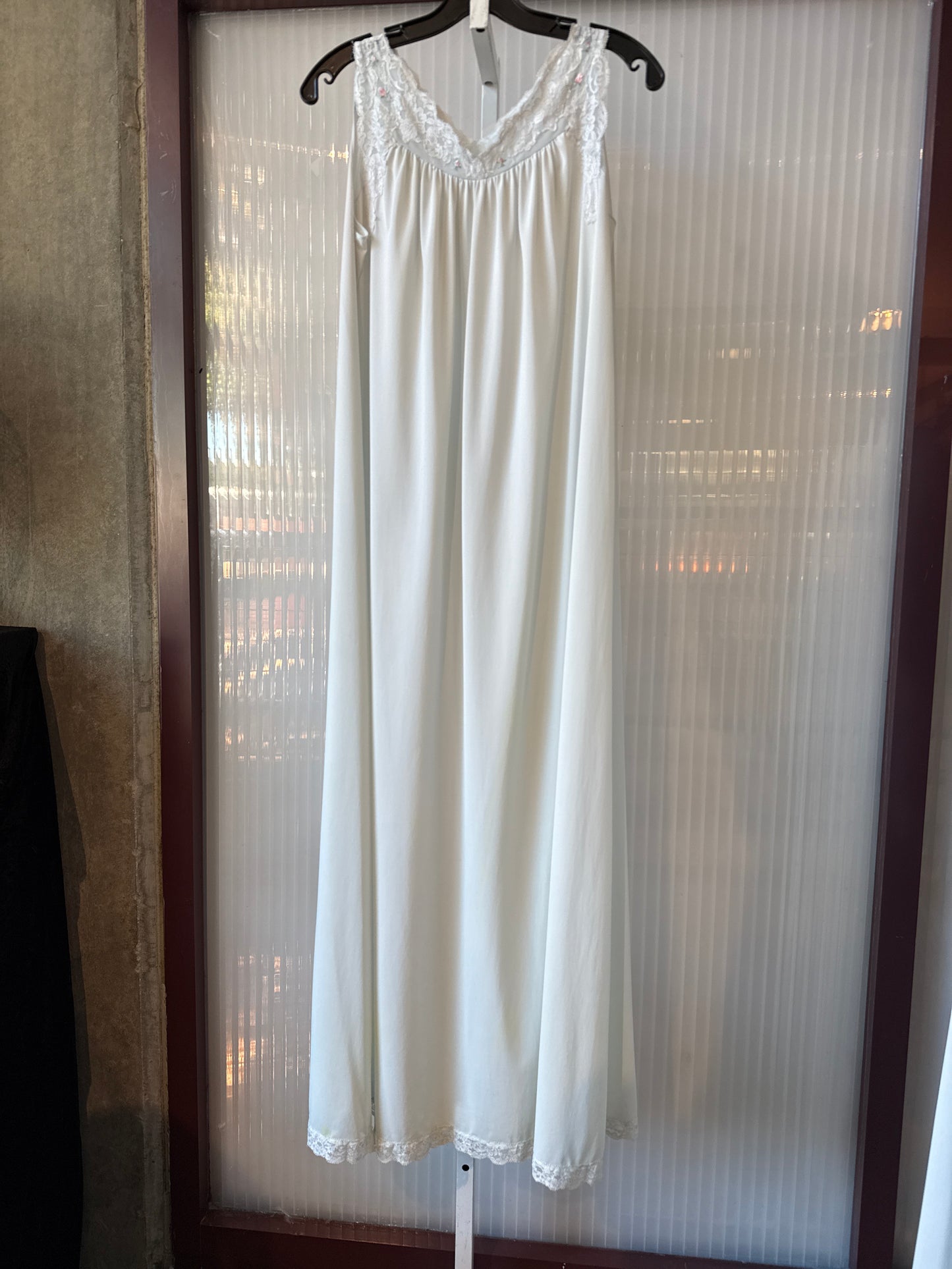 1970s Light Blue Nightgown 2-piece set