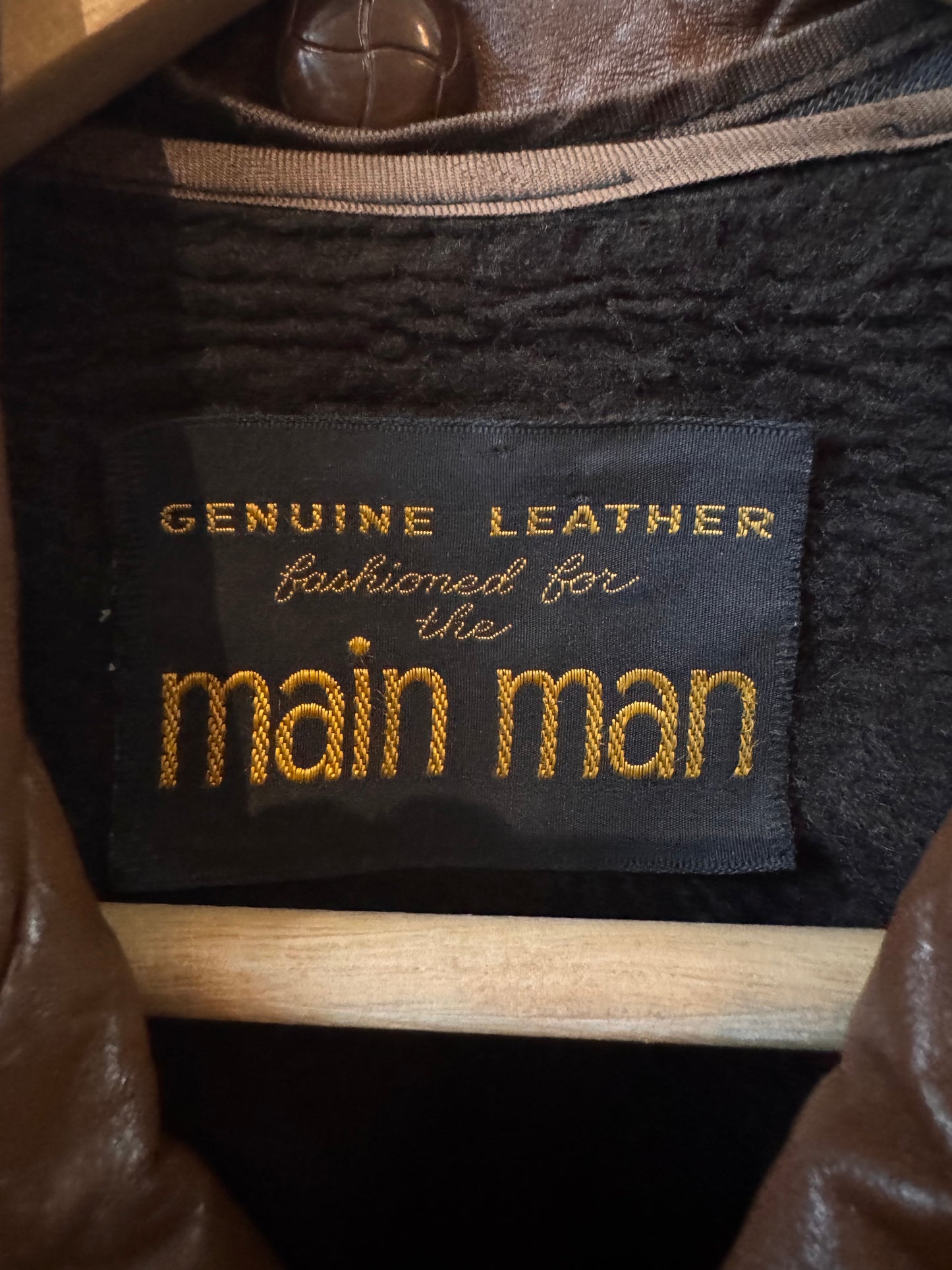 1970s Brown Double-Breasted Leather Jacket