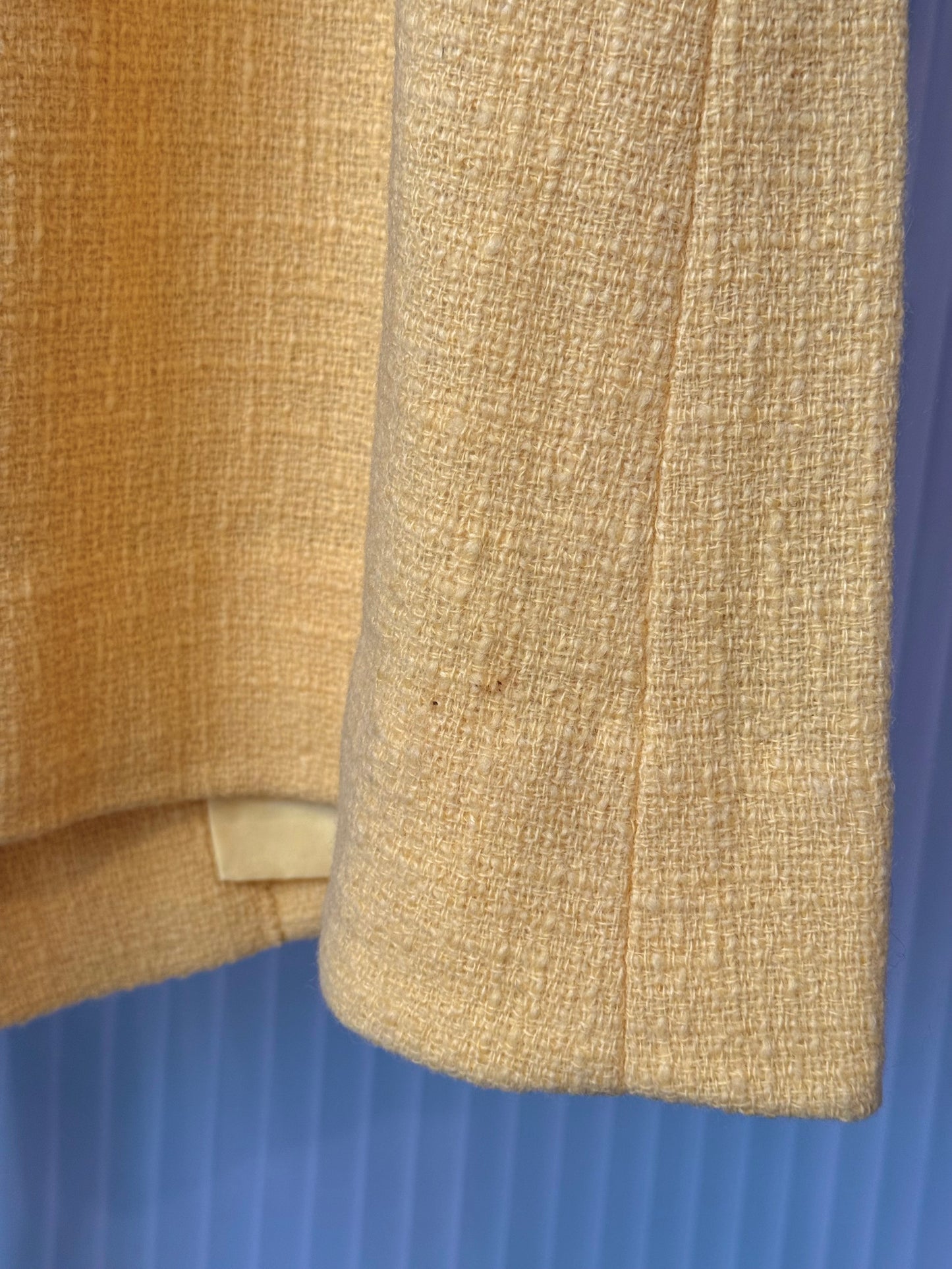 Late 1960s Bright Yellow Boucle Coat