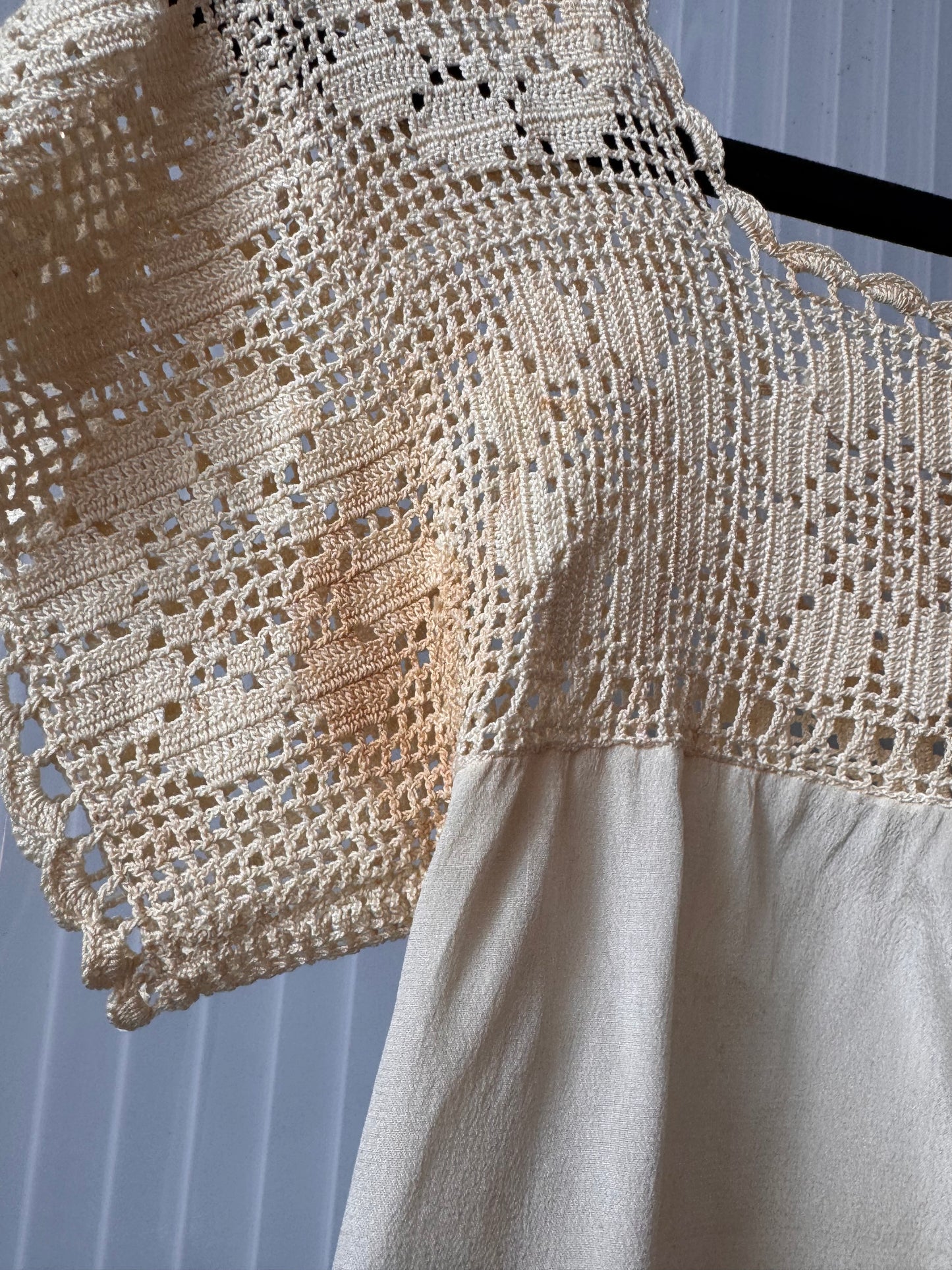 1920s Cream Ecru Lace Camisole
