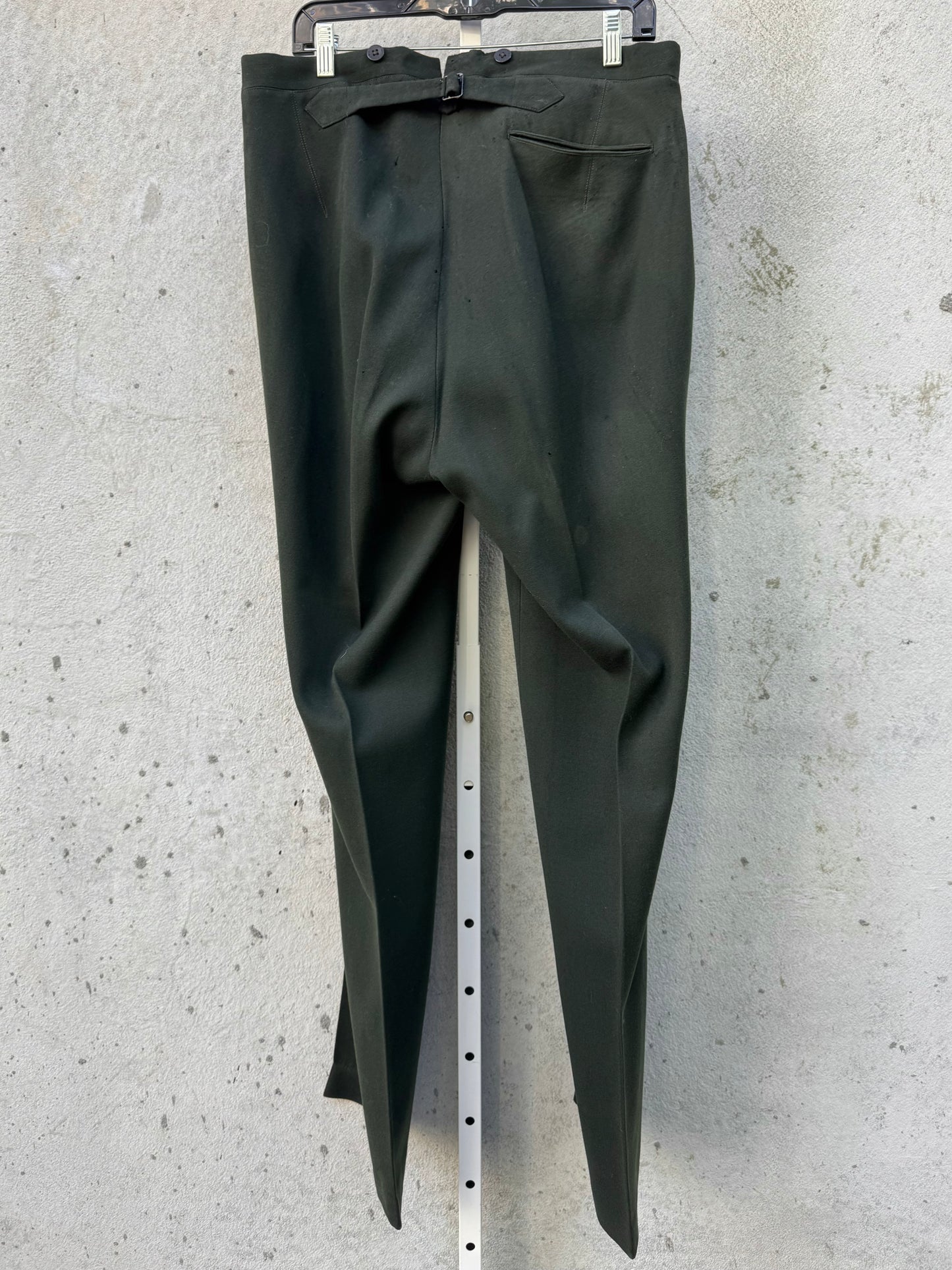 Edwardian Green & Black Tailcoat Vest & Pants Set