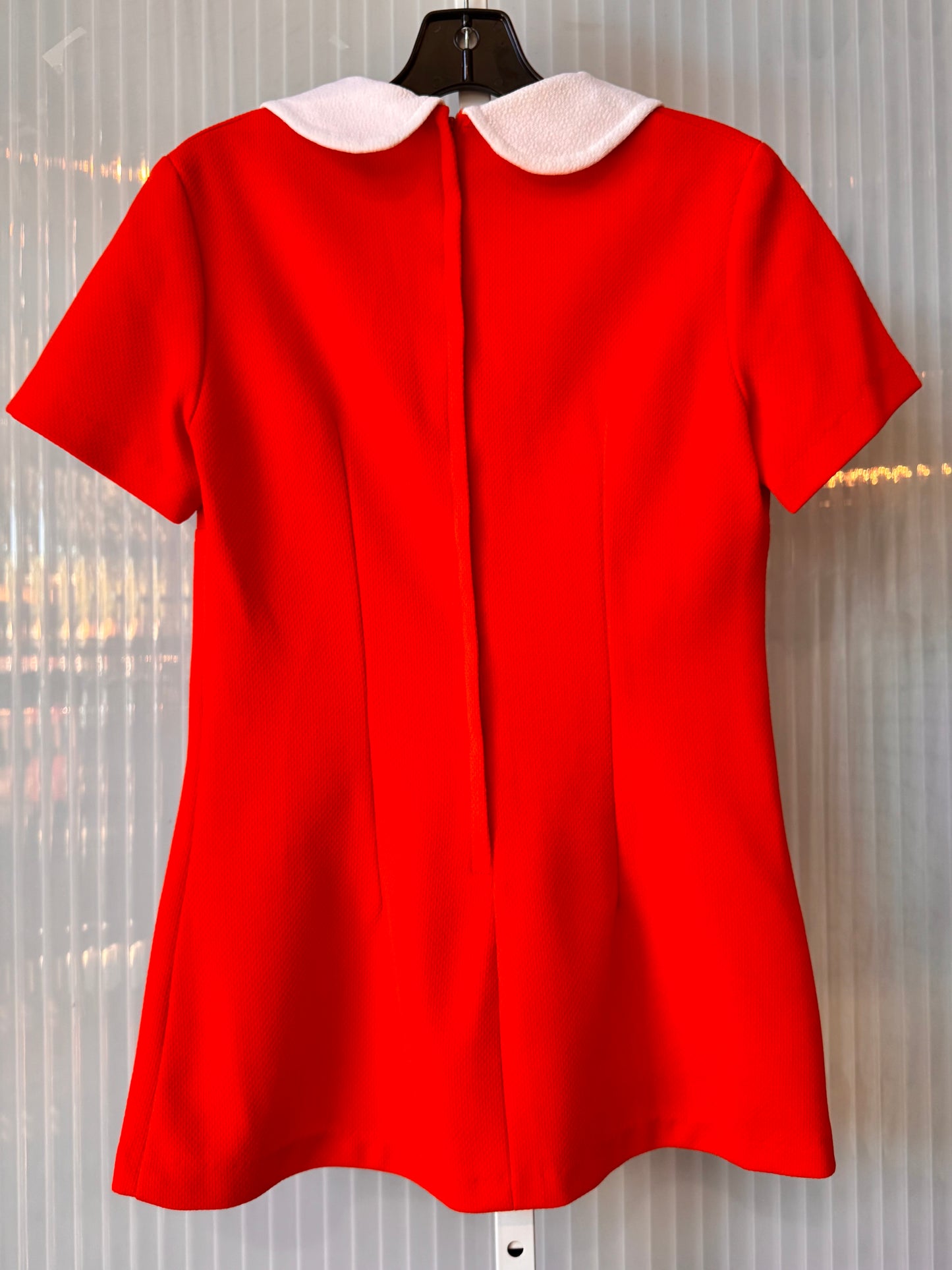 1960s/70s Red & White Peter Pan Collar Shirt