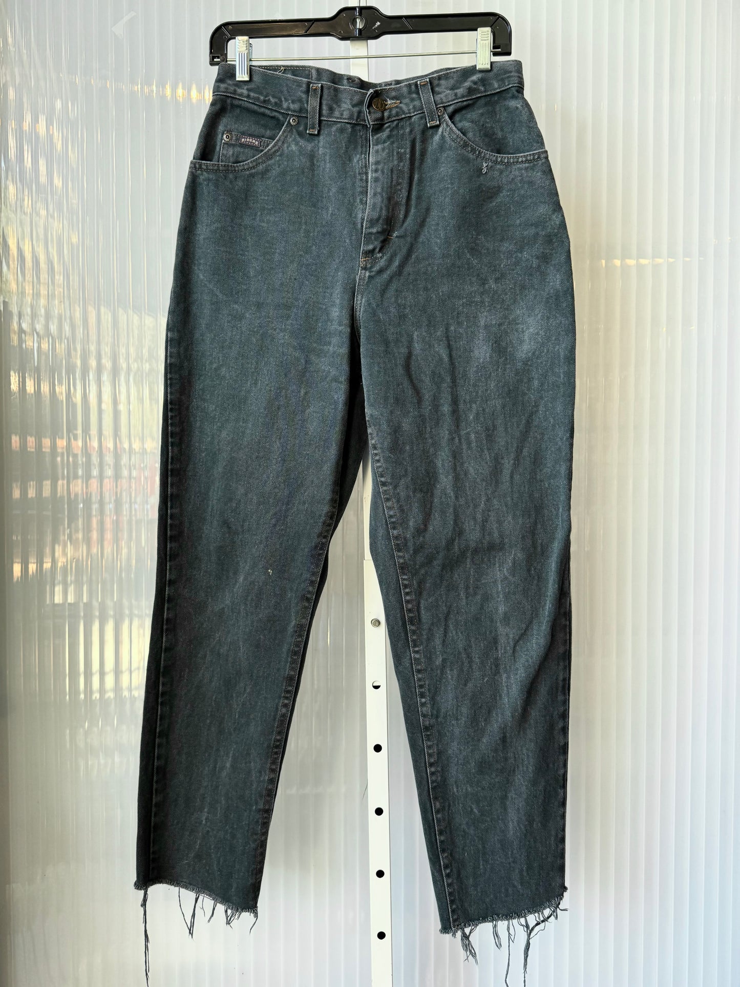 1990s Faded Green-Blue Riders Jeans