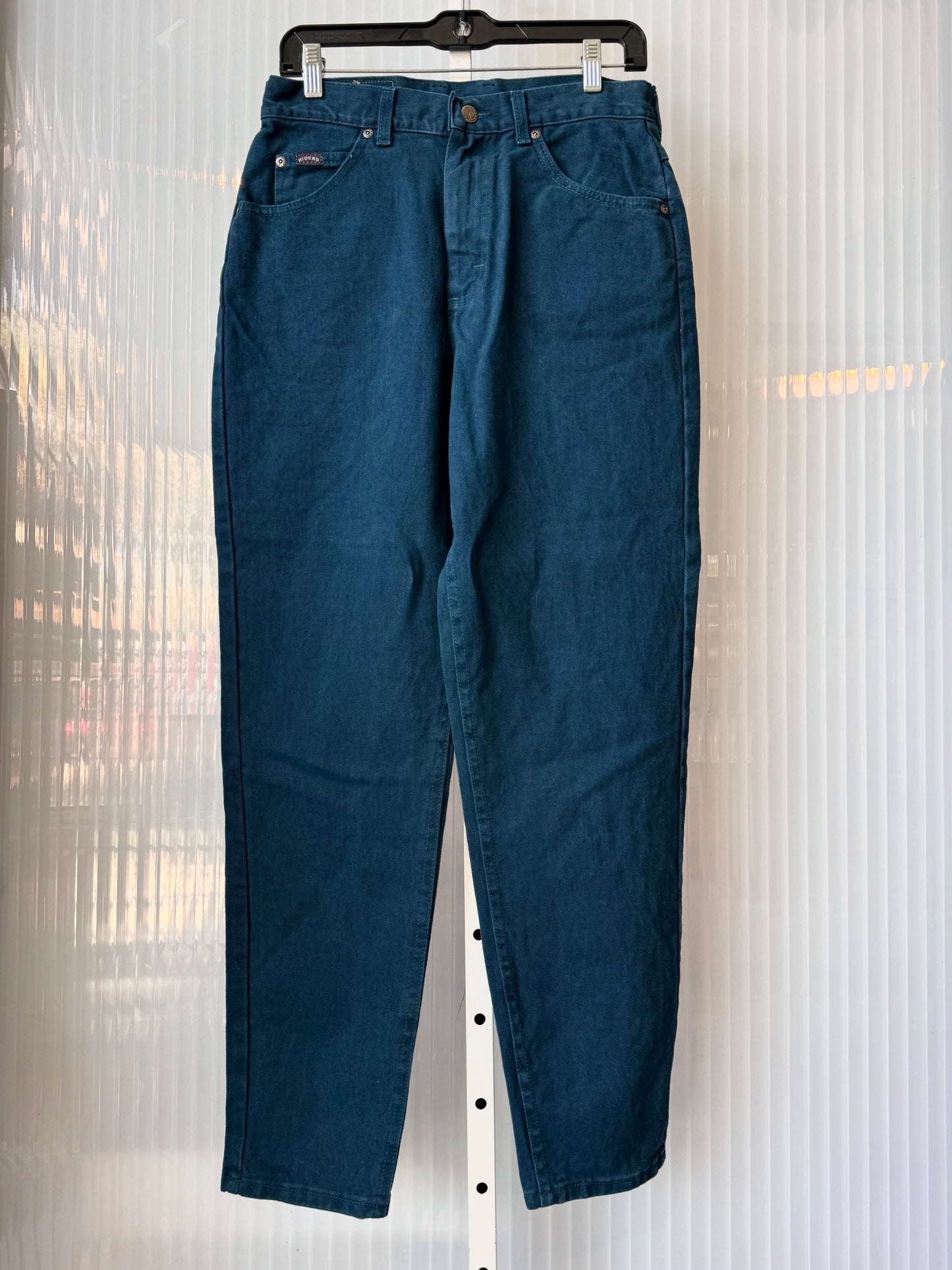 1990s Teal Riders Denim Mom Jeans