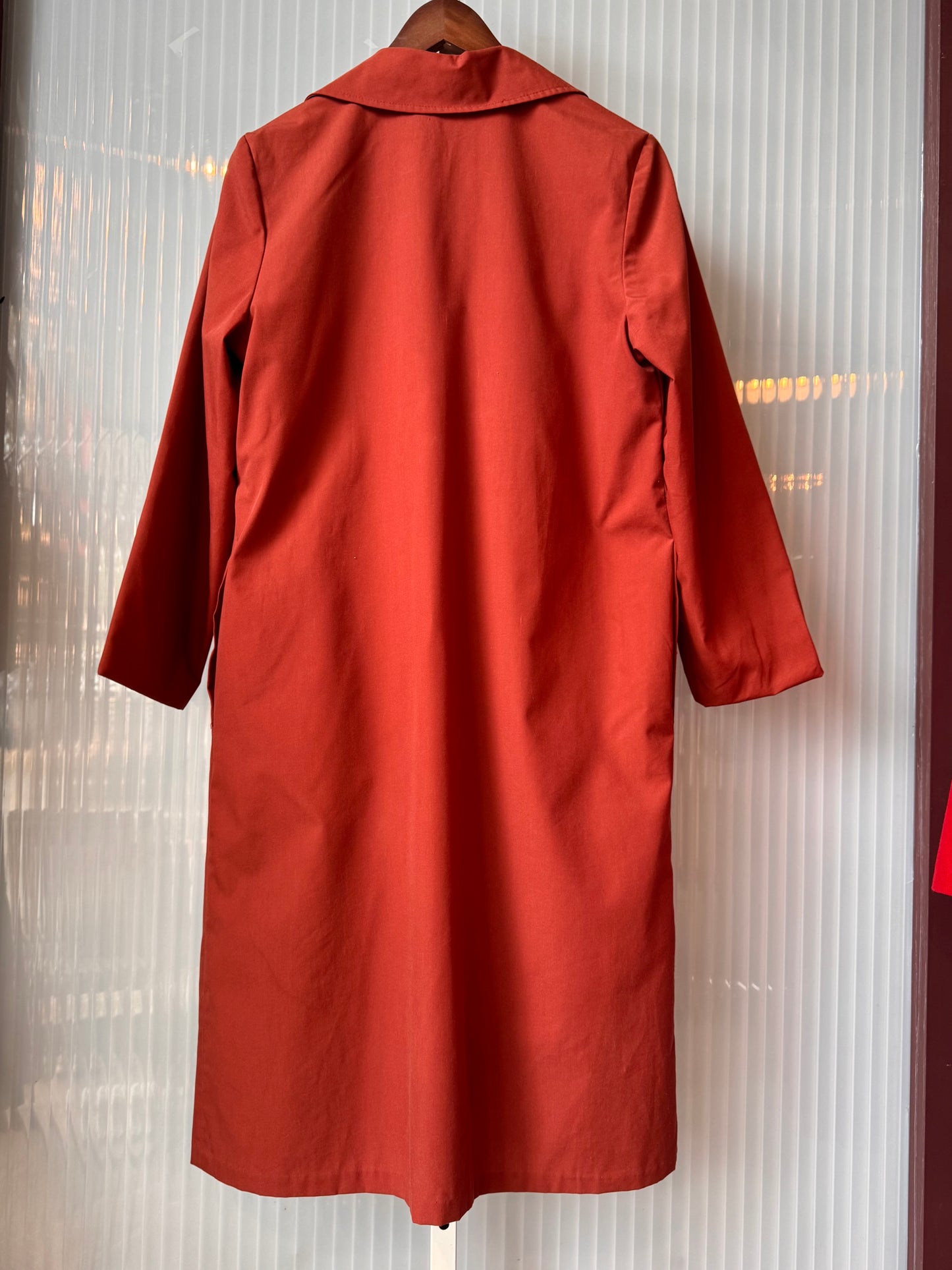 1960s Brick Colored Trench Coat