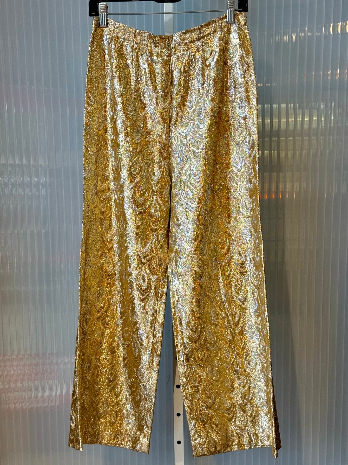 1970s Studio 54 Silver & Gold Disco Pants