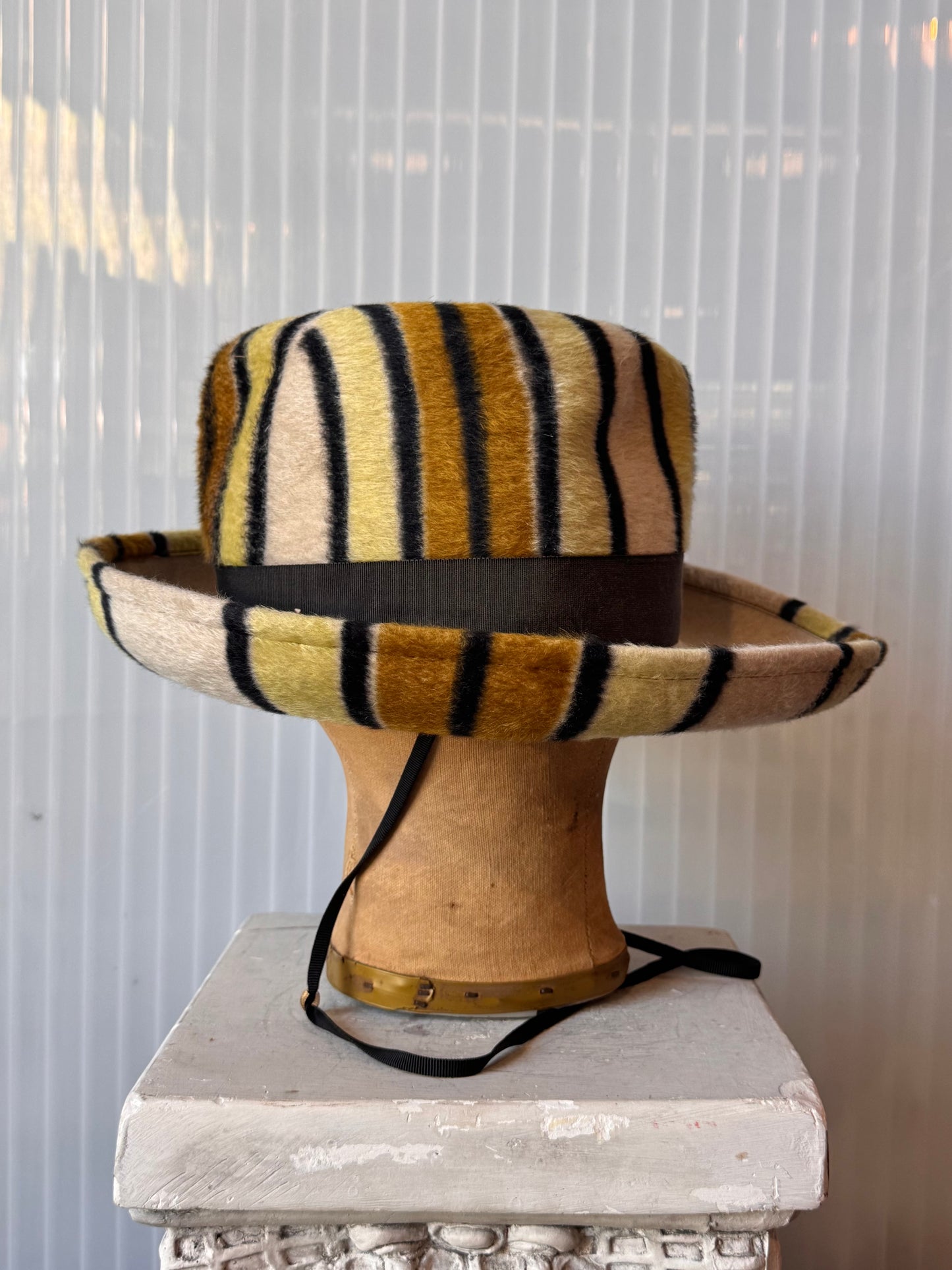1960s Yves Saint Laurent Olive Green Hat