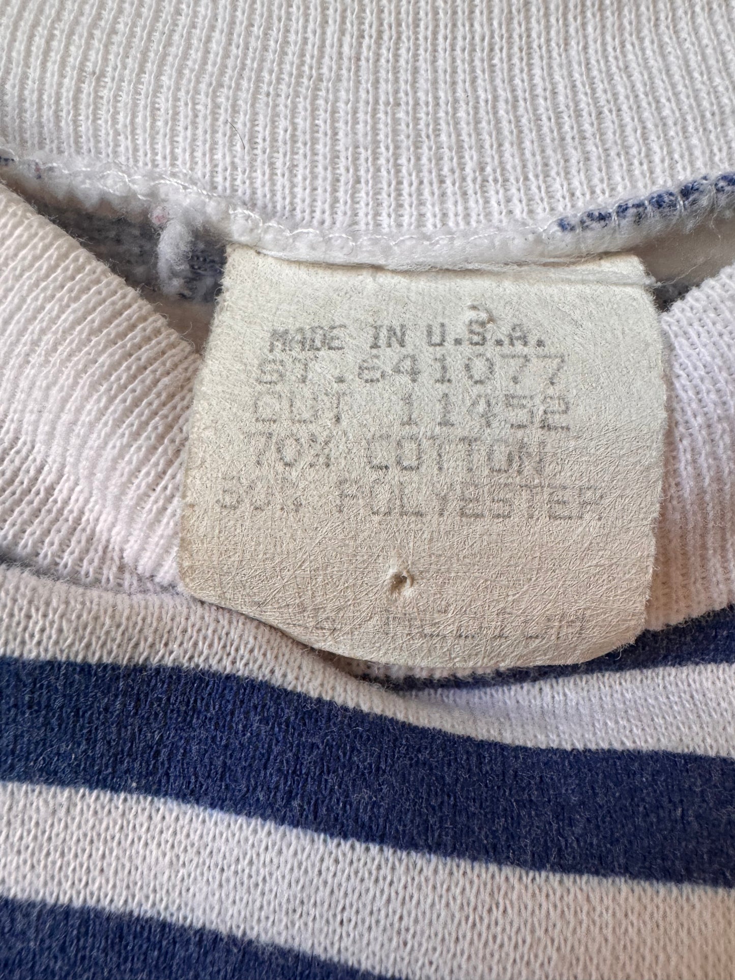 1980s Four Seasons Colorful Striped Sweatshirt