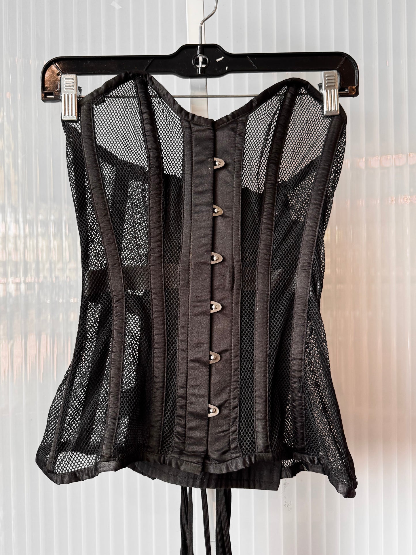 Corset Story Black Mesh Overbust Corset