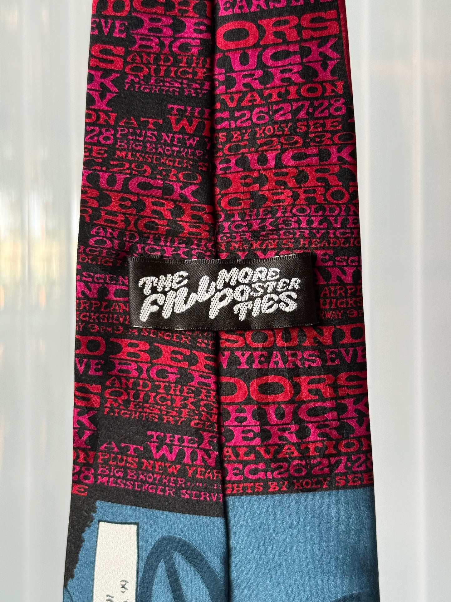 1960s Mod Nouveau Fillmore Poster Tie