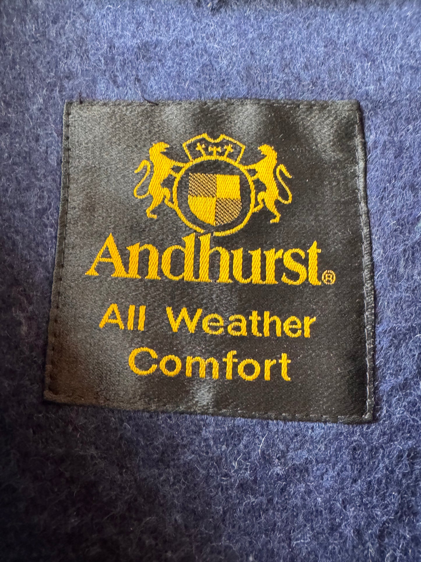 1990s Navy Trench Coat with Wool Lining