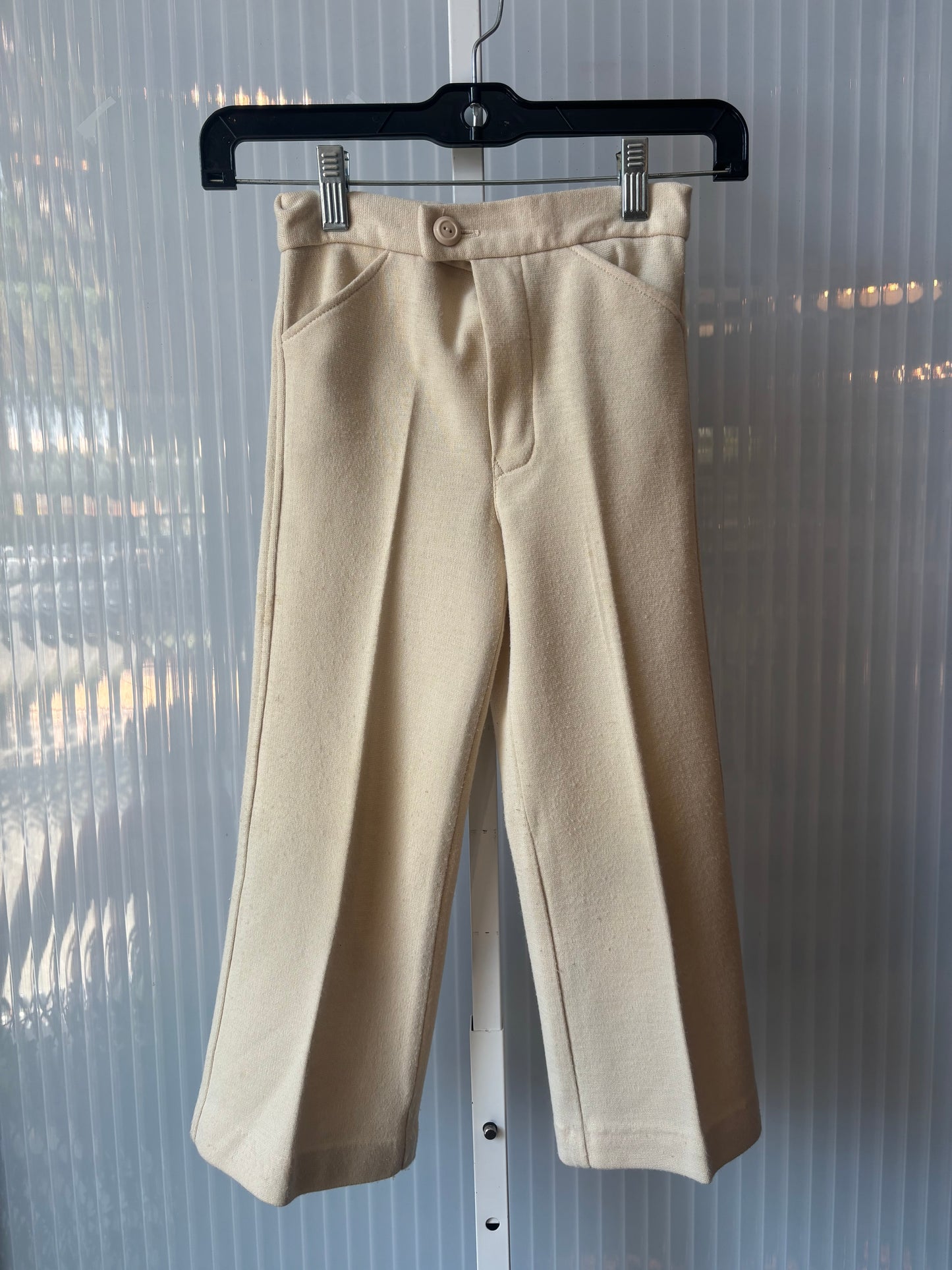 1970s Red & Cream Children's Sweater & Trouser Set