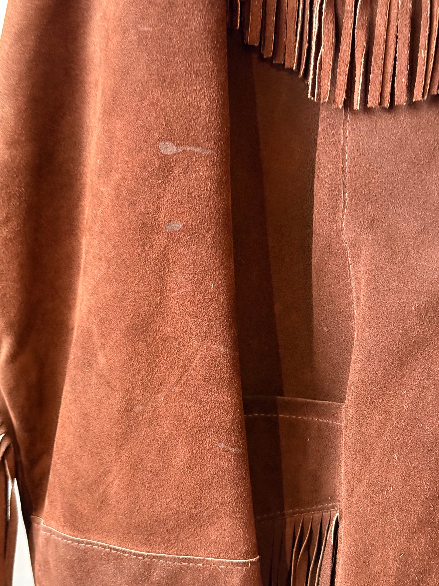 1970s Suede Fringe Western-Style Jacket