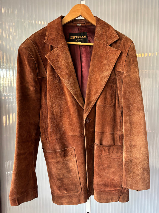 1970s Seville Brown Suede Jacket