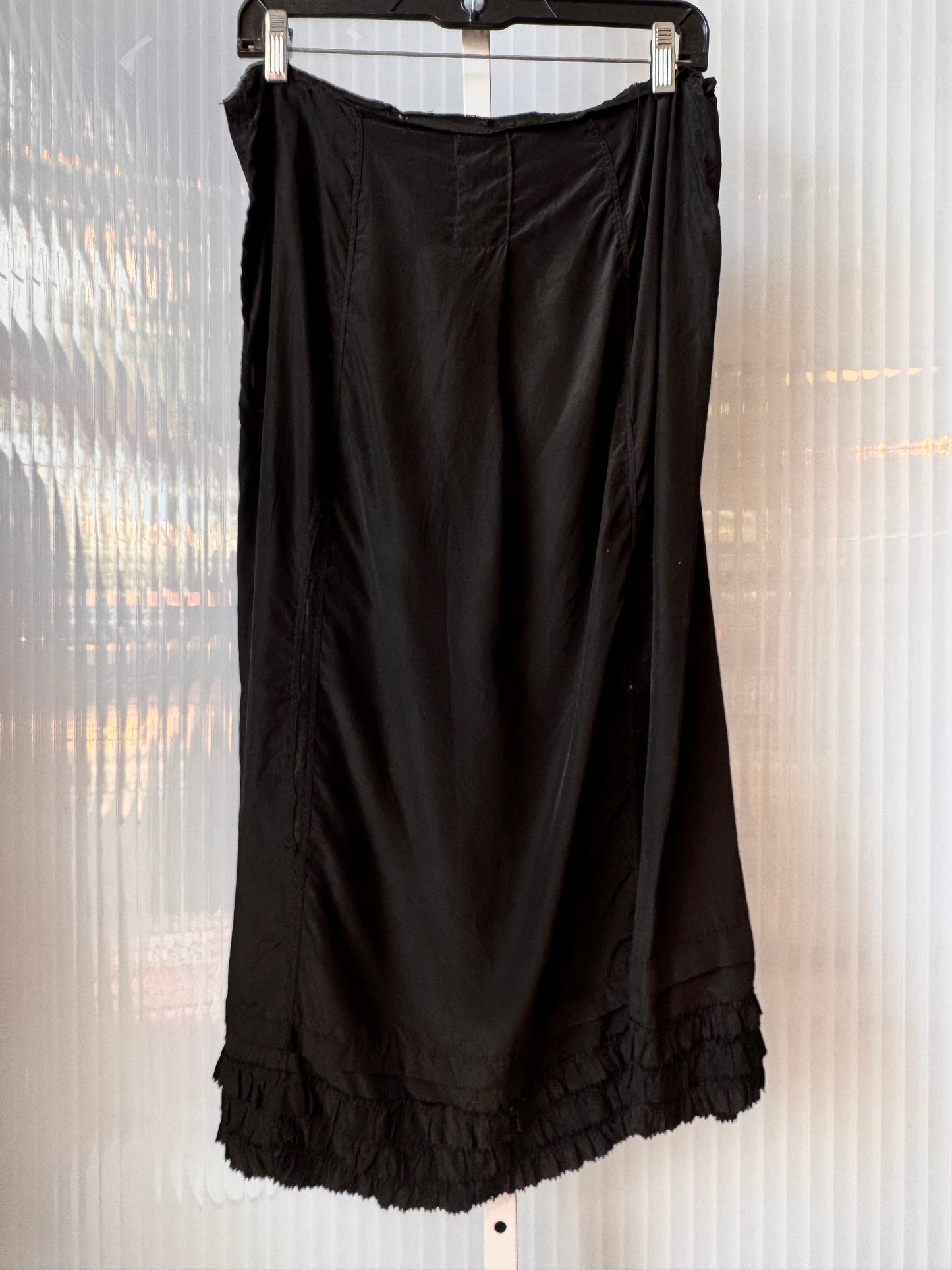 Victorian Black Slip Skirt