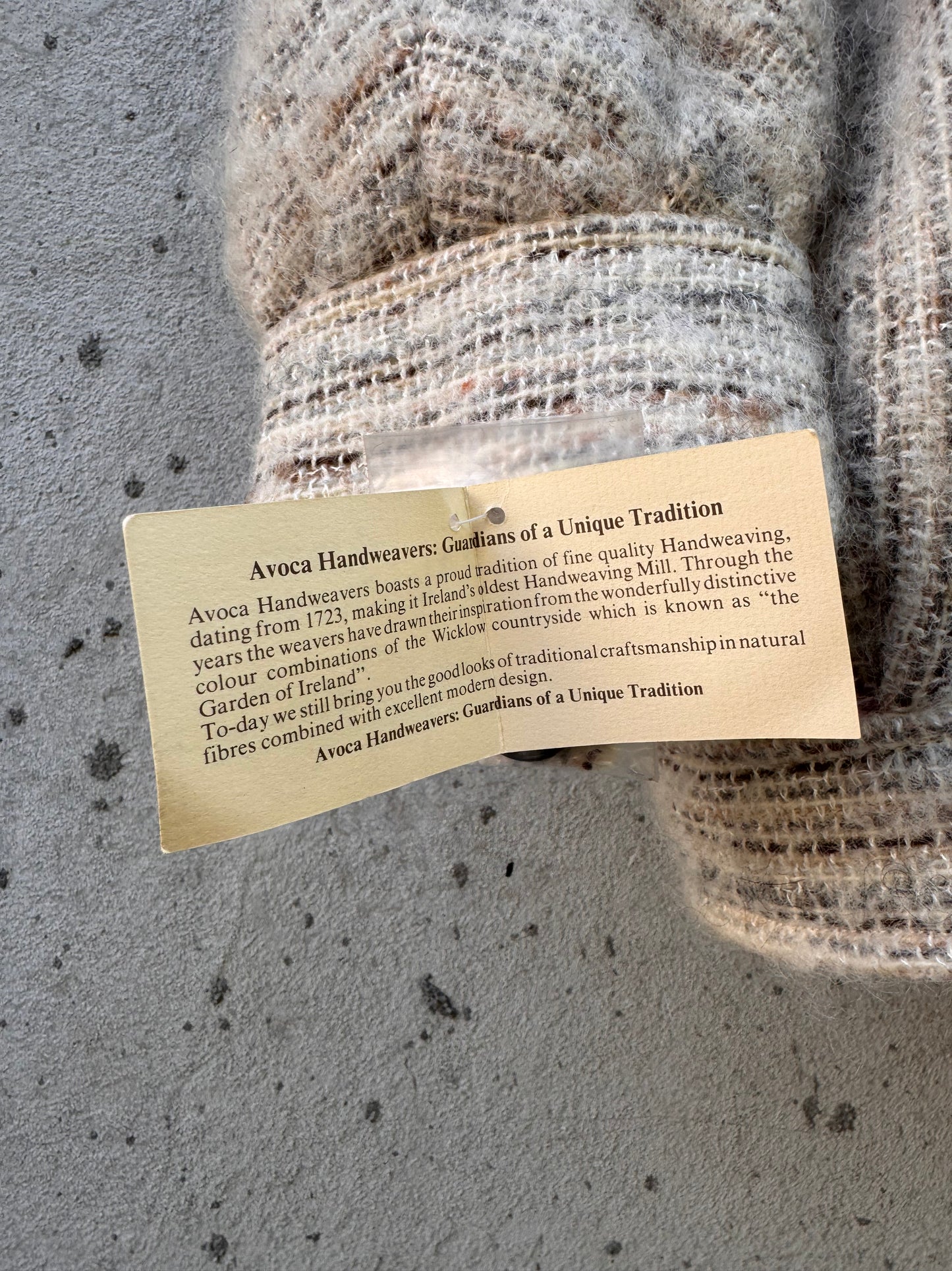 1980s Deadstock Cream Wool Jacket