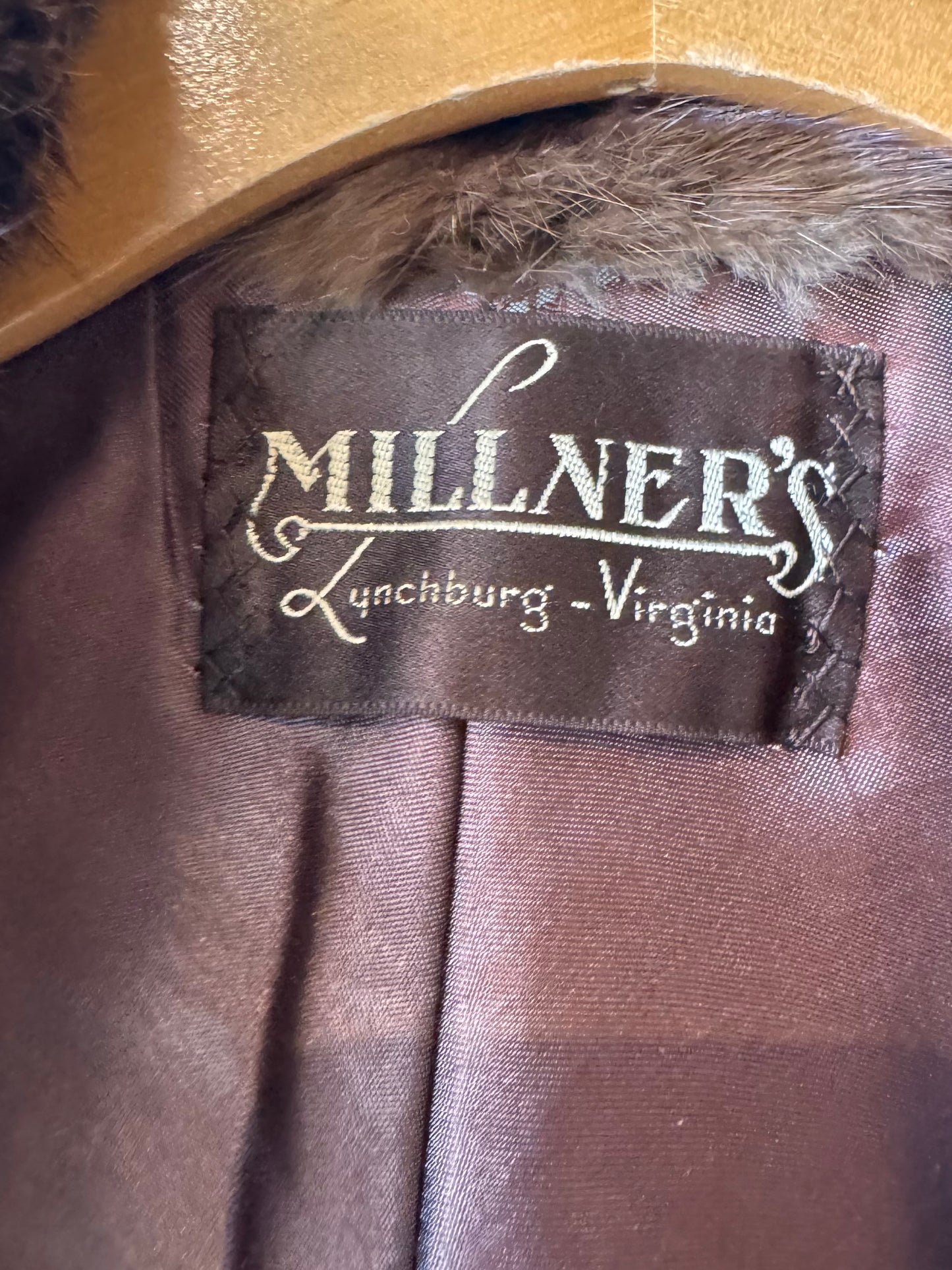 1950s / 1960s Brown Mink Fur Shawl