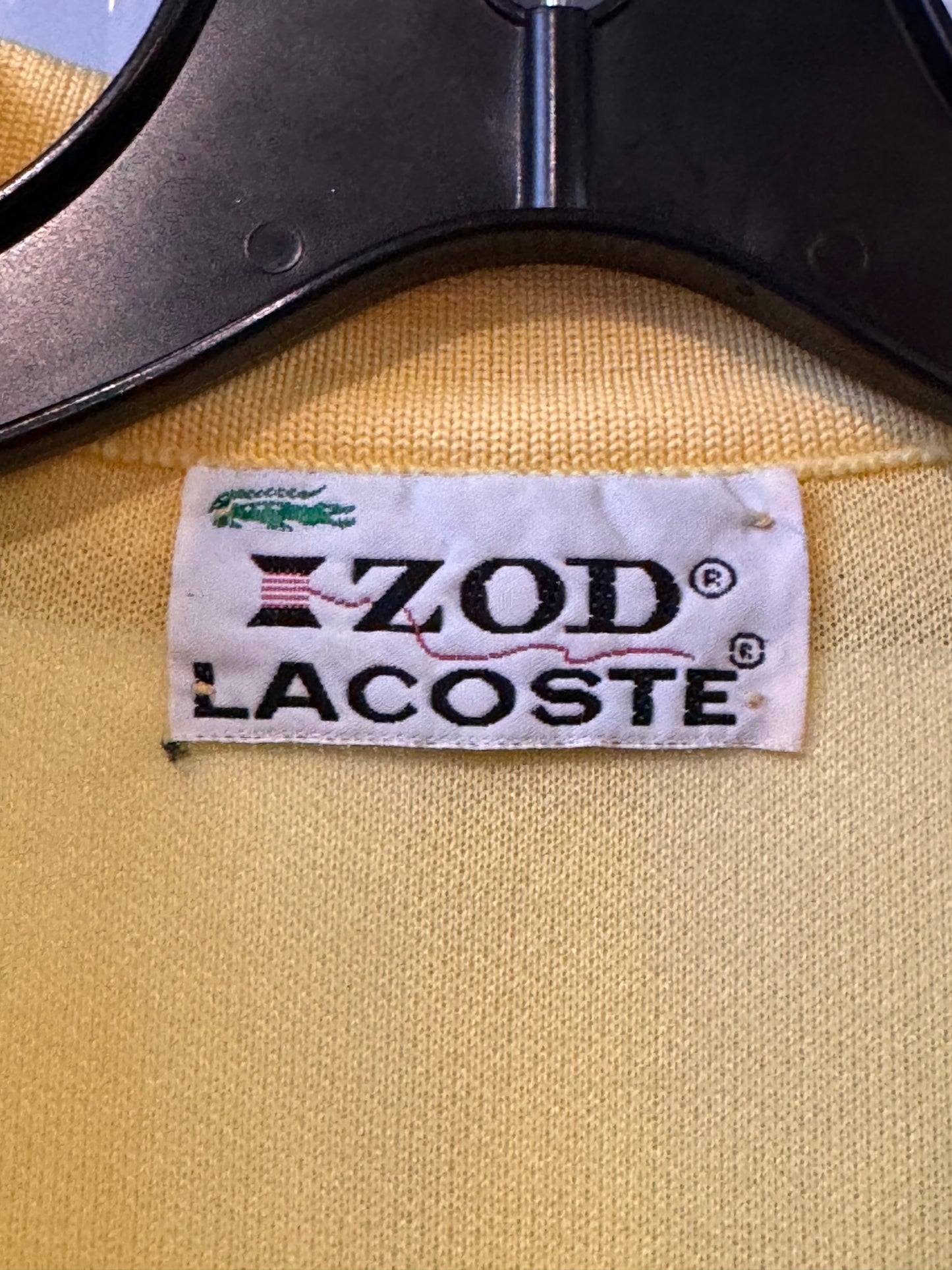 1960s Lacoste Yellow Polo Shirt