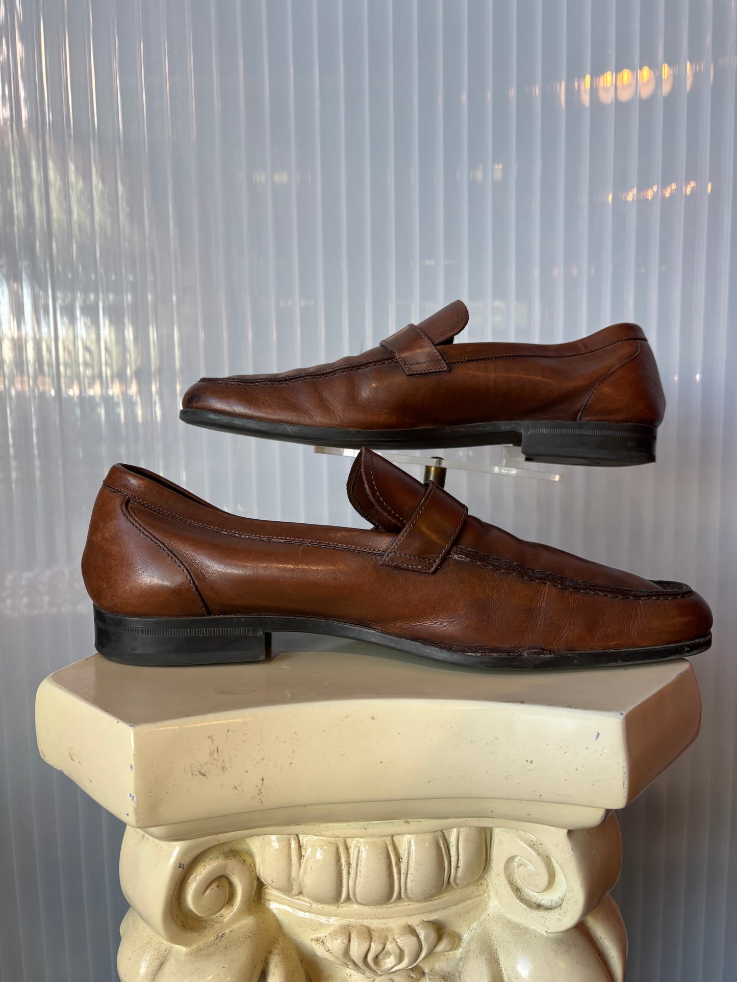 Ferragamo Men’s Brown Leather Loafers