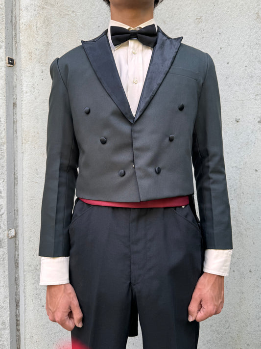 Charcoal Grey & Black Tailcoat