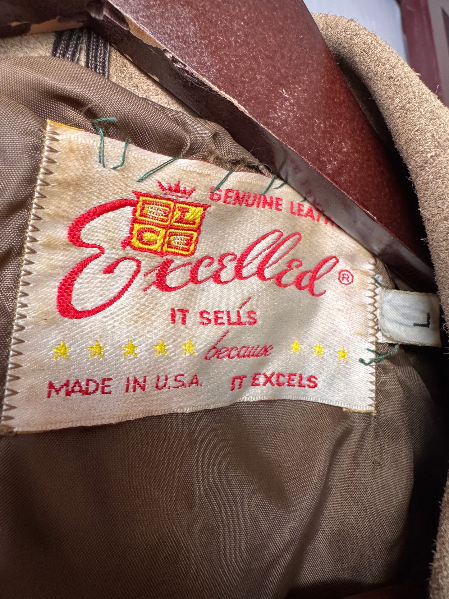 1960s Excelled Tan Suede Fringe Jacket