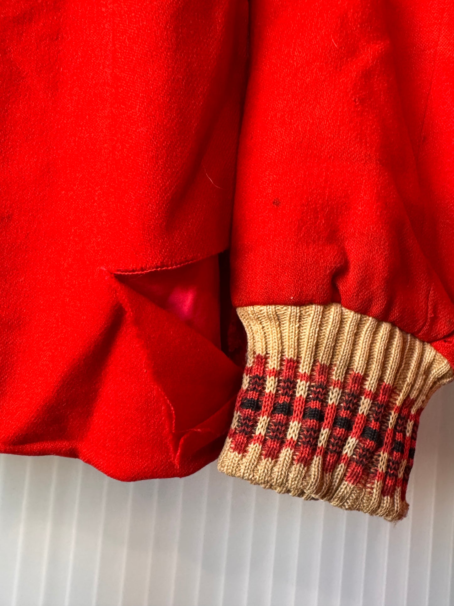 1960s Red Snow Suit Jacket & Pants Set