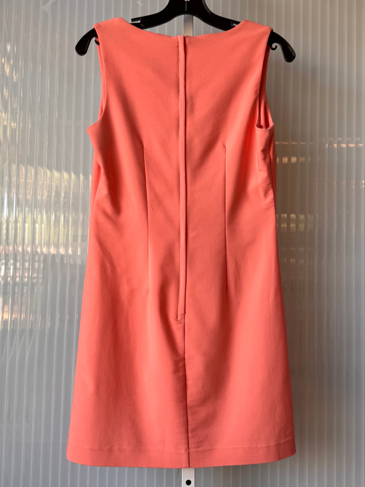 1970s Coral Floral Embroidered Mini Dress