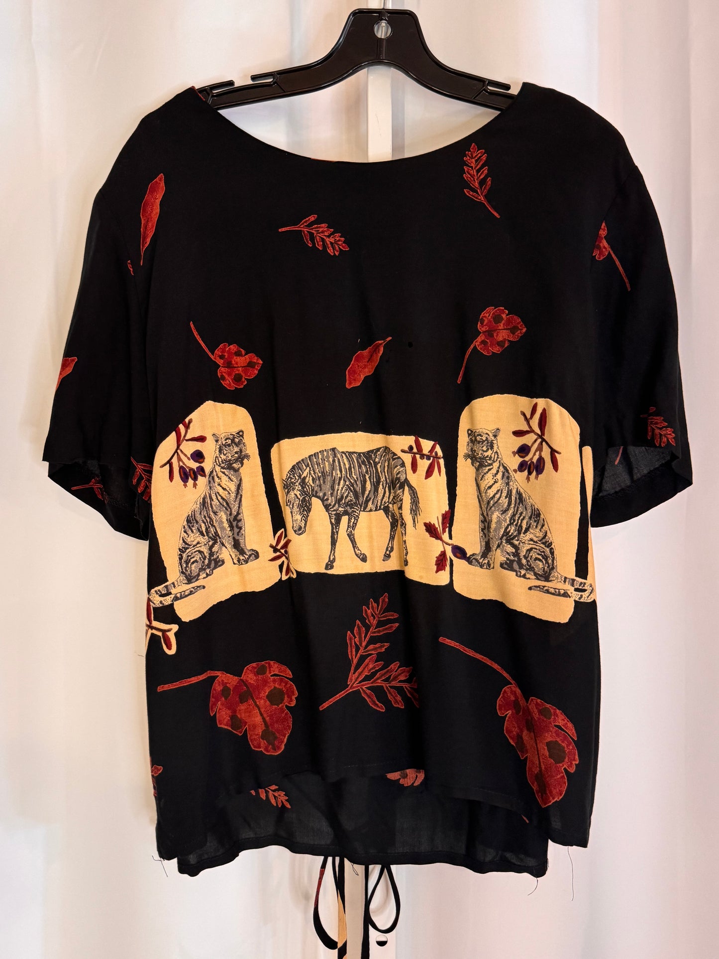 1990s Black & Tan Wild Animal Print Set