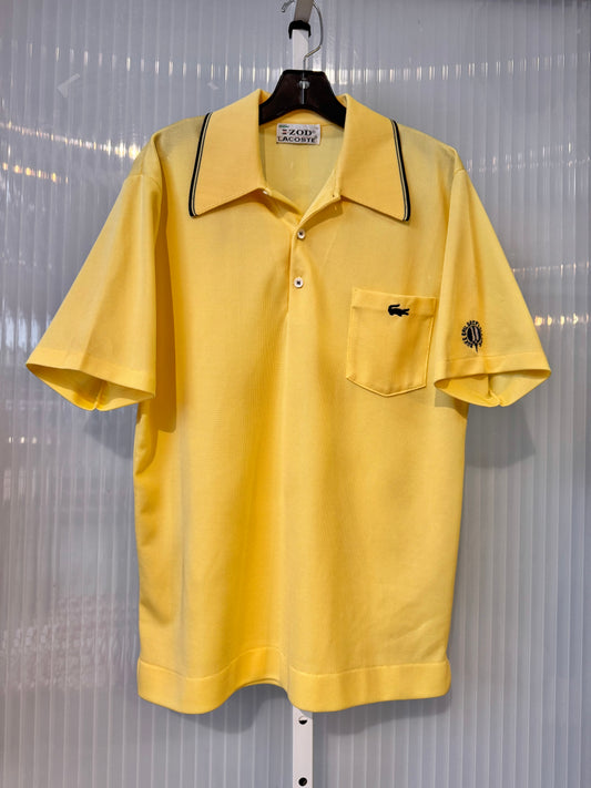1960s Lacoste Yellow Polo Shirt
