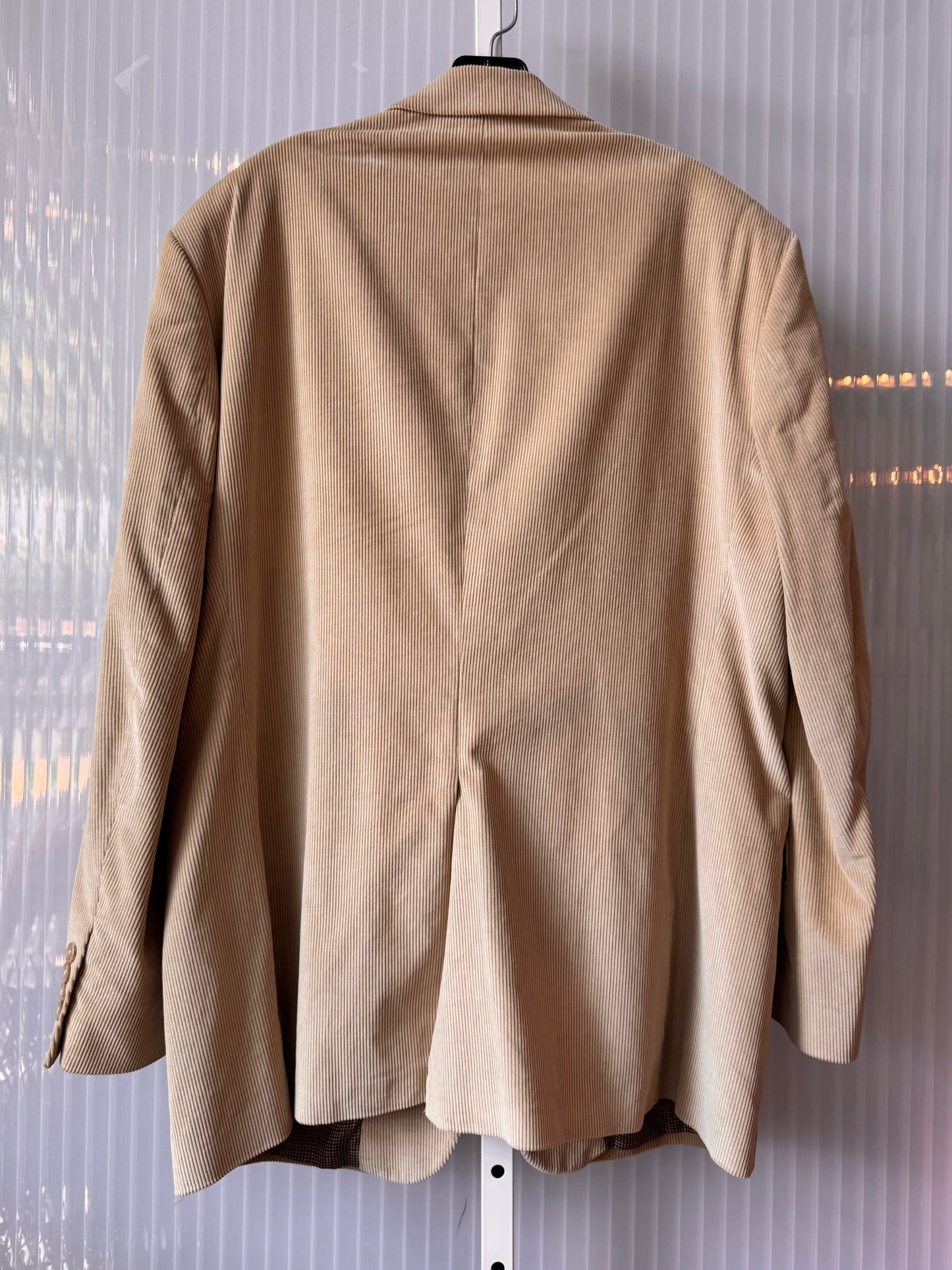 1990s Beige Corduroy Blazer Jacket