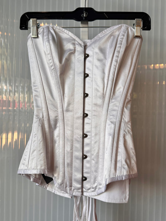 Corset Story White Satin Overbust Corset