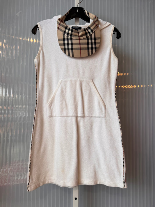 Y2K Burberry Tennis Dress w/ Plaid Trim & Hat Set