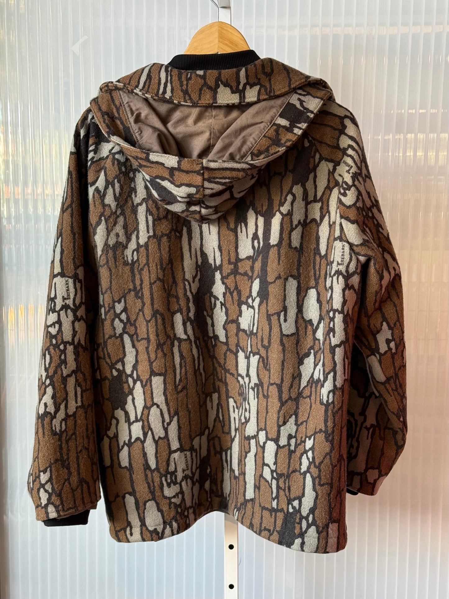 1980s Cabela's Bark Camo Wool Hunting Jacket