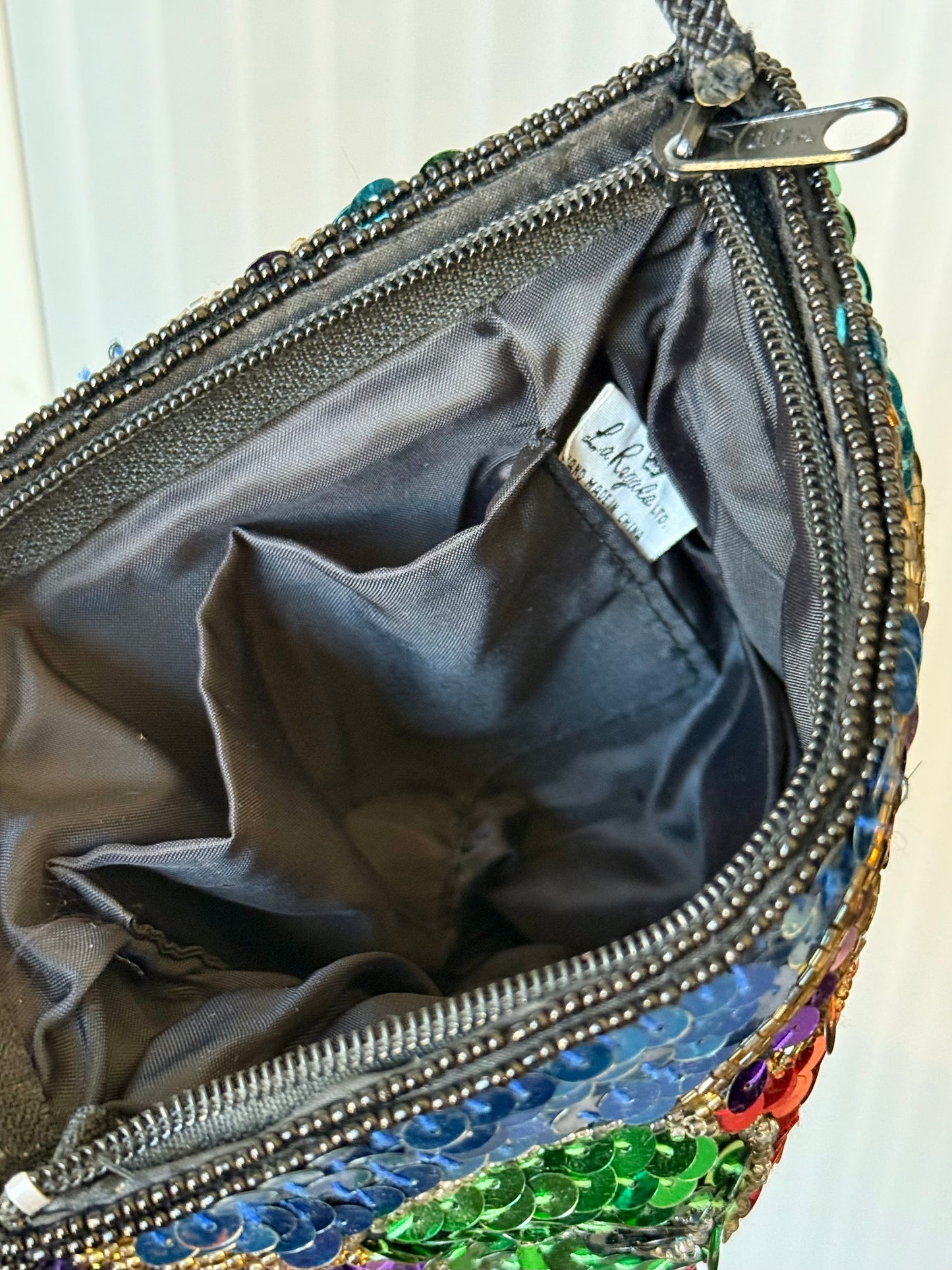 1980s Multicolor Sequin Evening Bag
