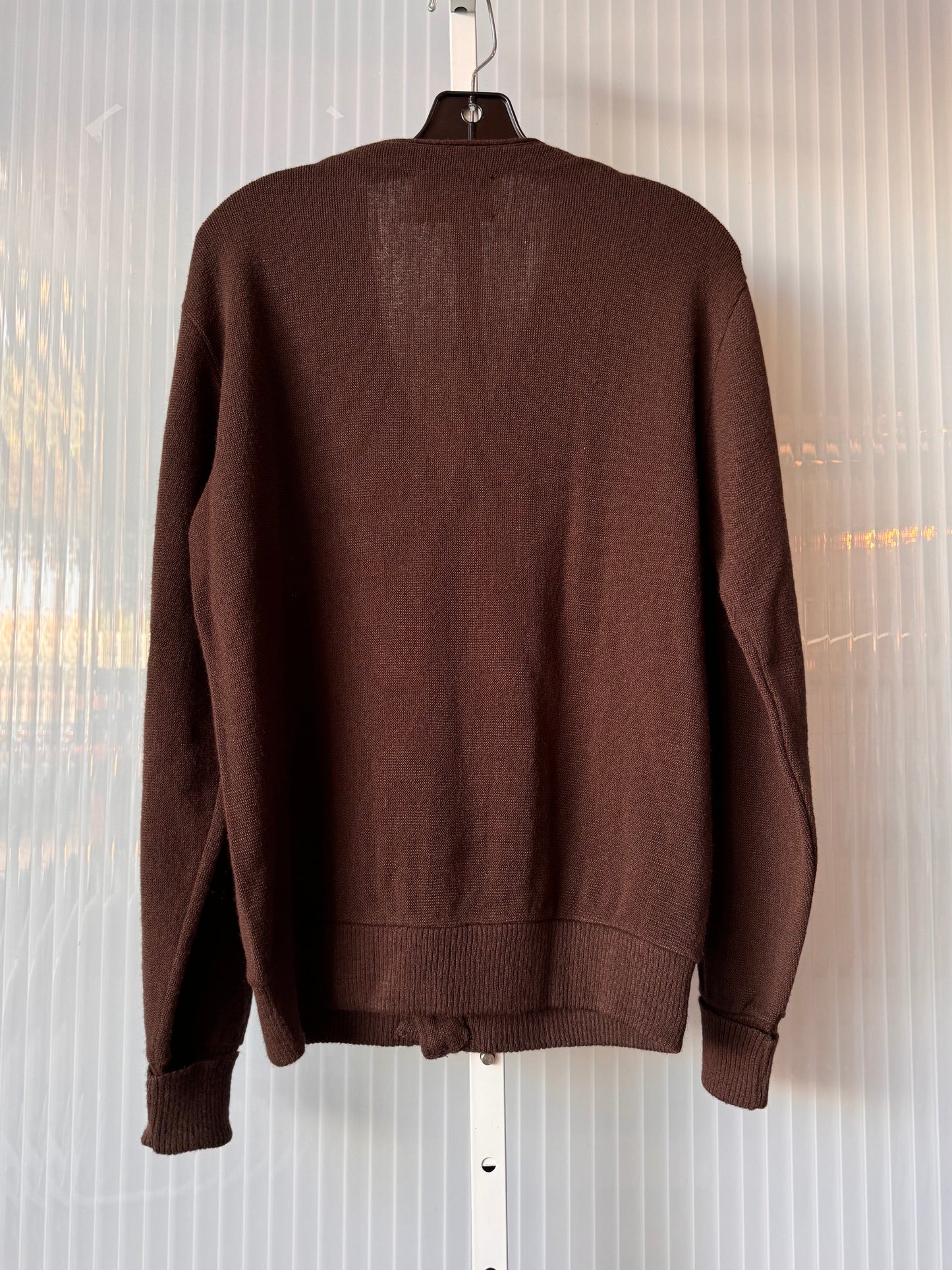 1980s Deep Brown Knit Jantzen Cardigan