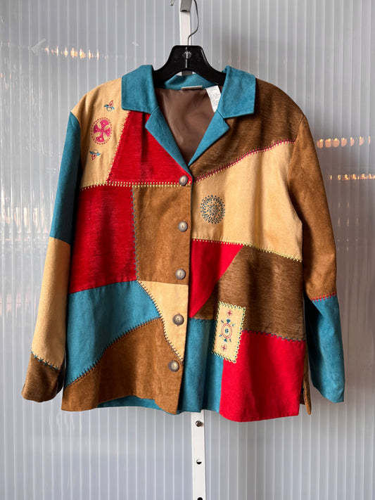 1990s Multicolor Patchwork Jacket