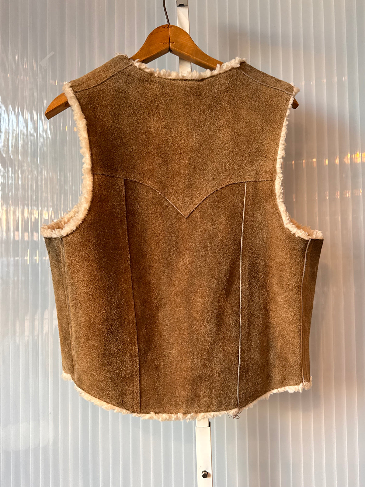 Late 1970s / Early 1980s Suede Sherpa Vest