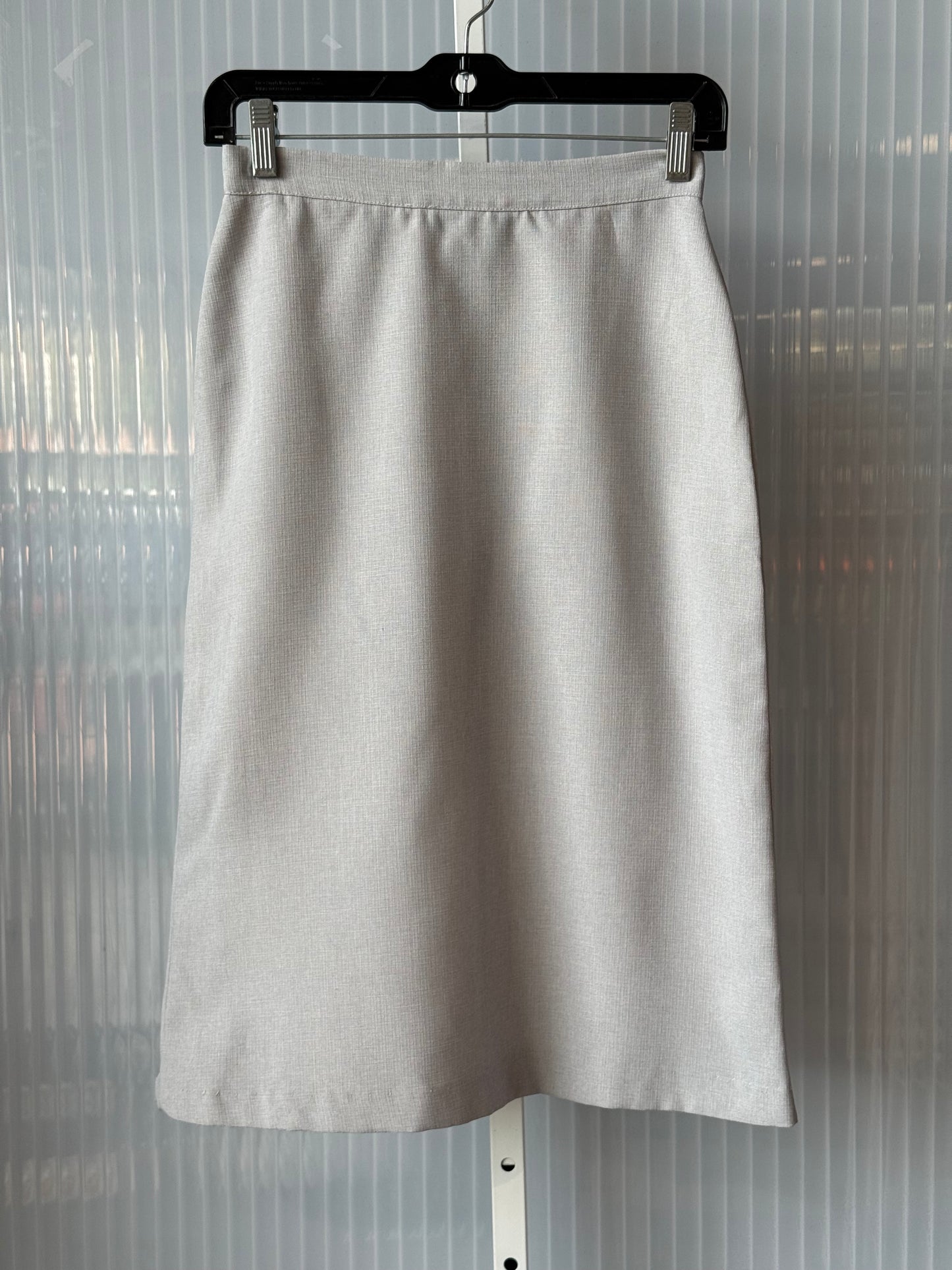 1970s? Soft Grey Suit Jacket & Skirt Set