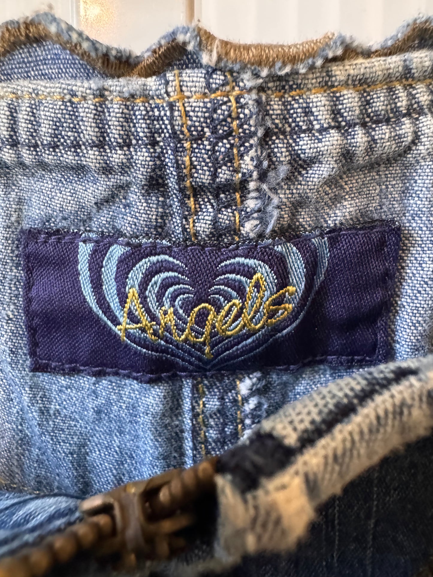 Y2K Angels Lightwash Denim Skirt