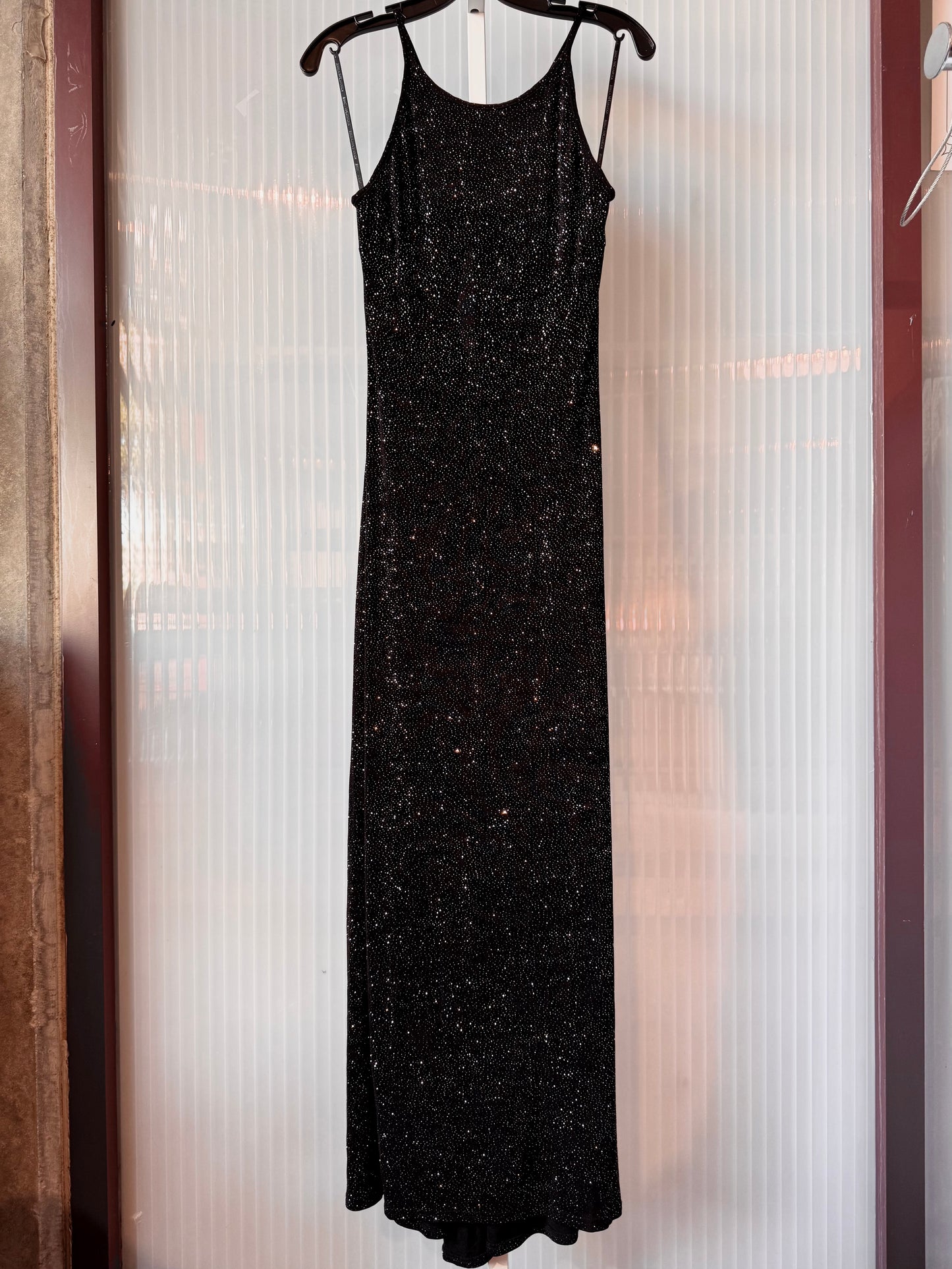 Jessica McClintock Black & Silver Bodycon Dress